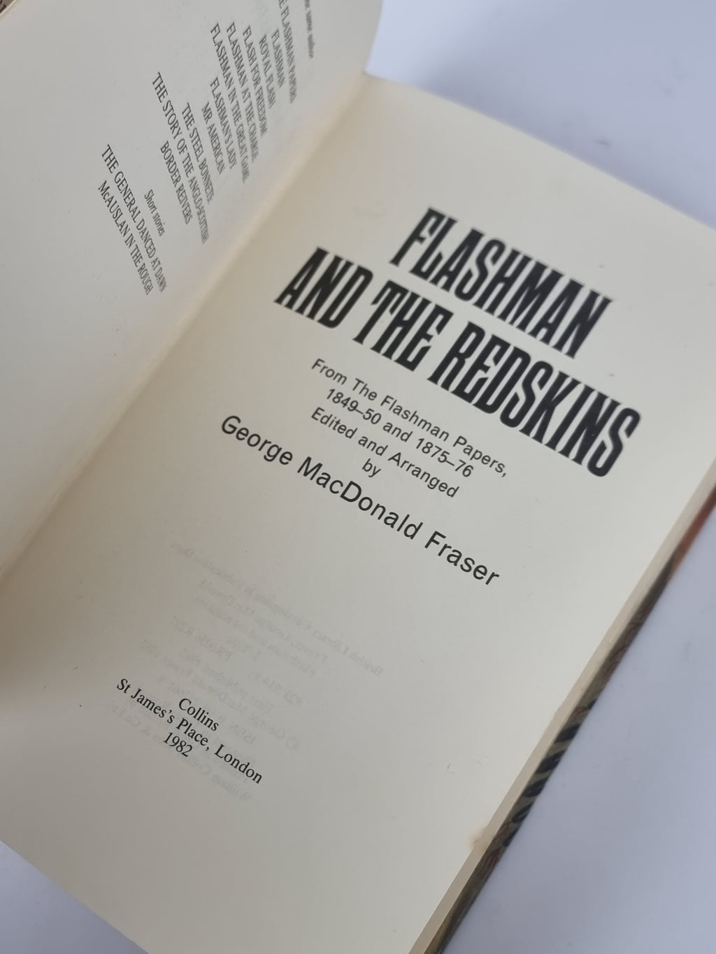 Flashman and the Redskins, George MacDonald Fraser — 1st Edition