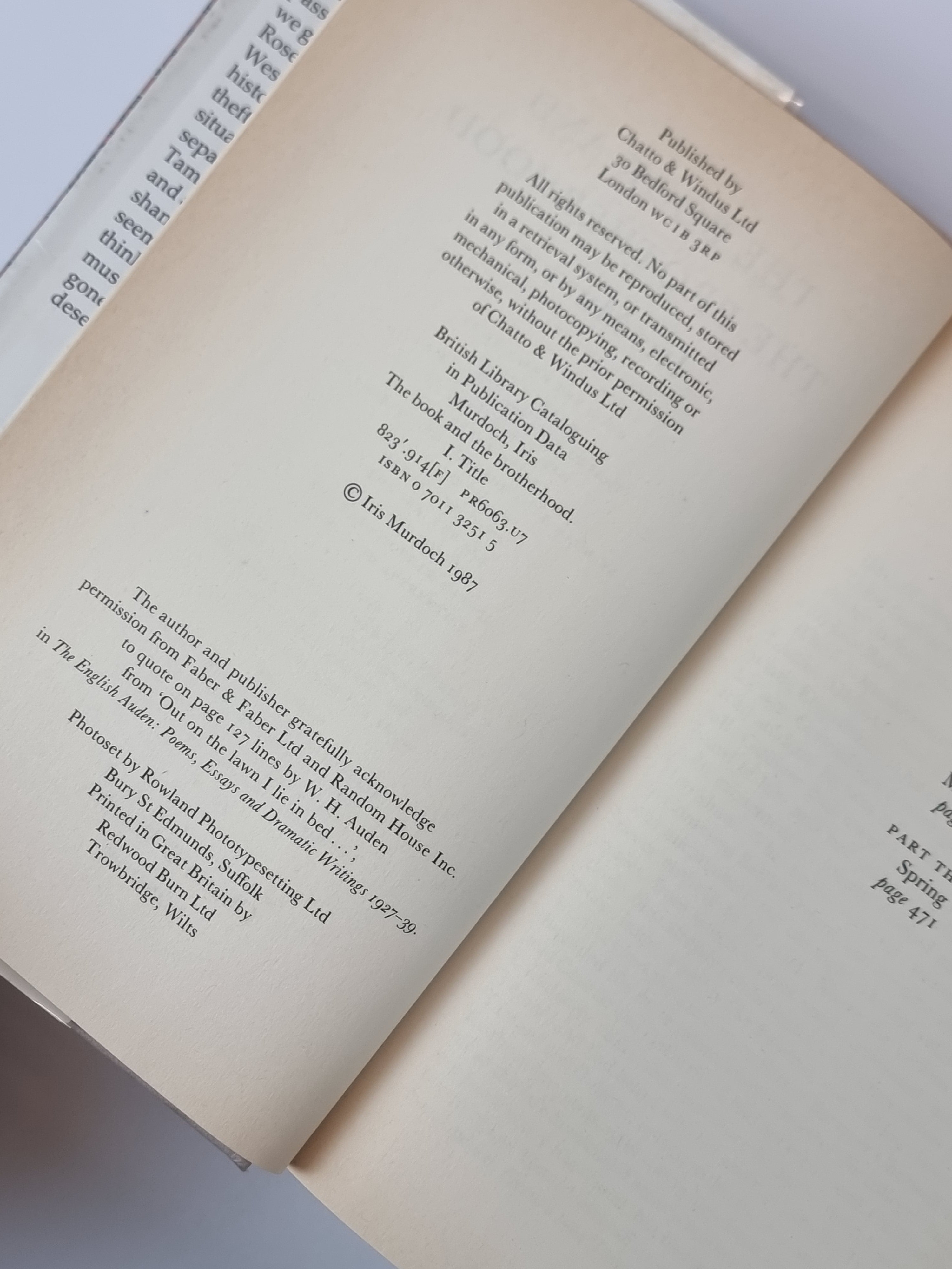 The Book and the Brotherhood, Iris Murdoch — 1st Edition