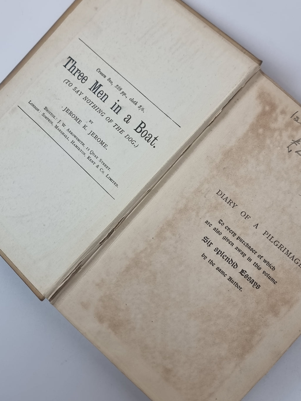The Diary of a Pilgrimage, Jerome K. Jerome — 1st Edition