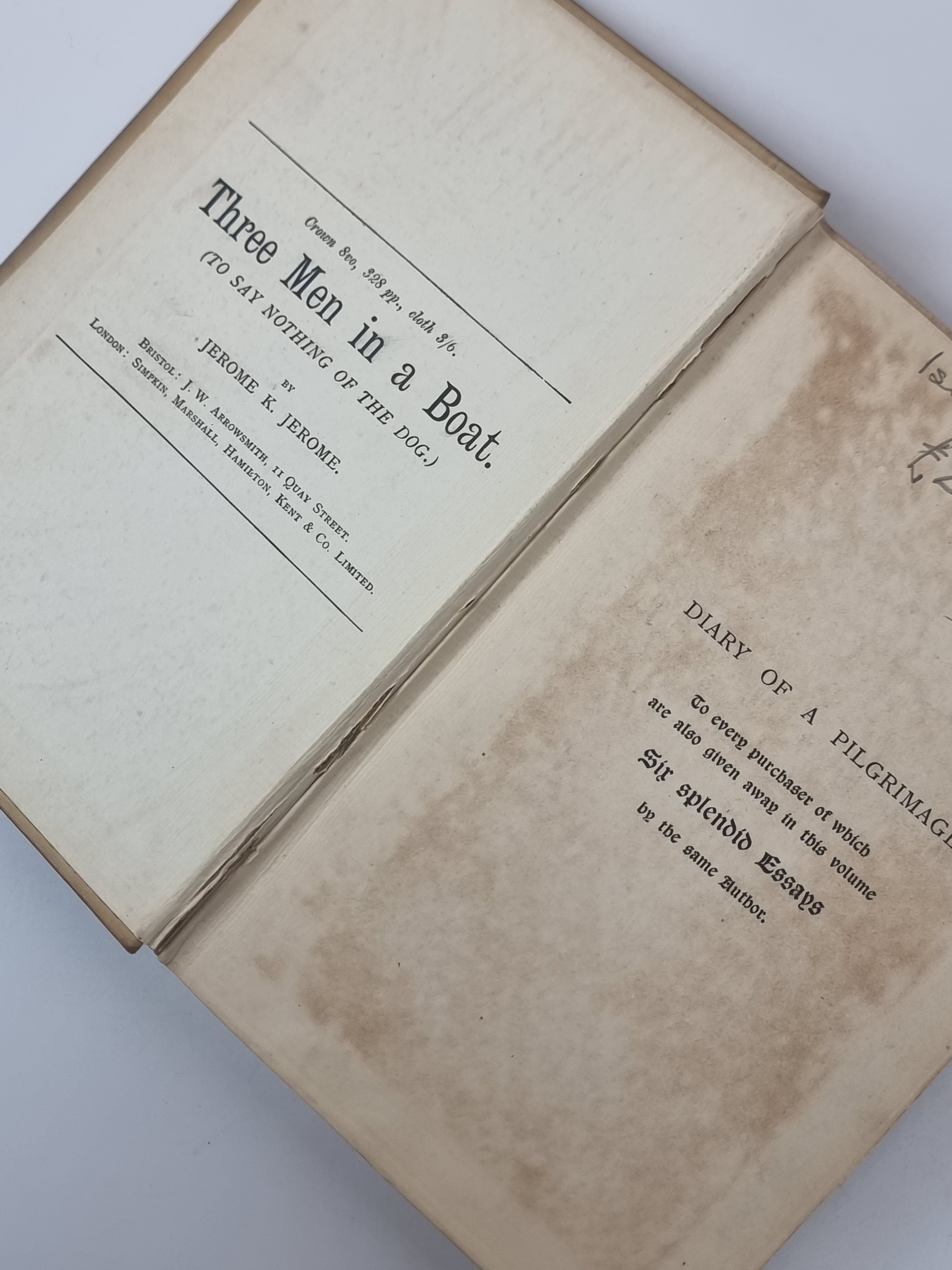 The Diary of a Pilgrimage, Jerome K. Jerome — 1st Edition