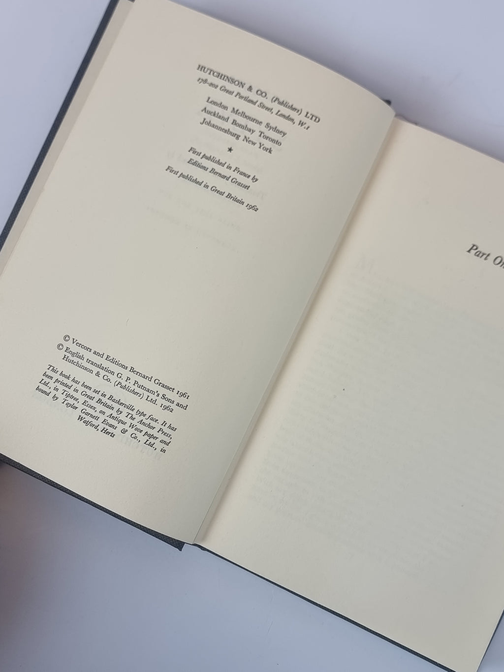 Sylvia, Vercors — 1st UK Edition