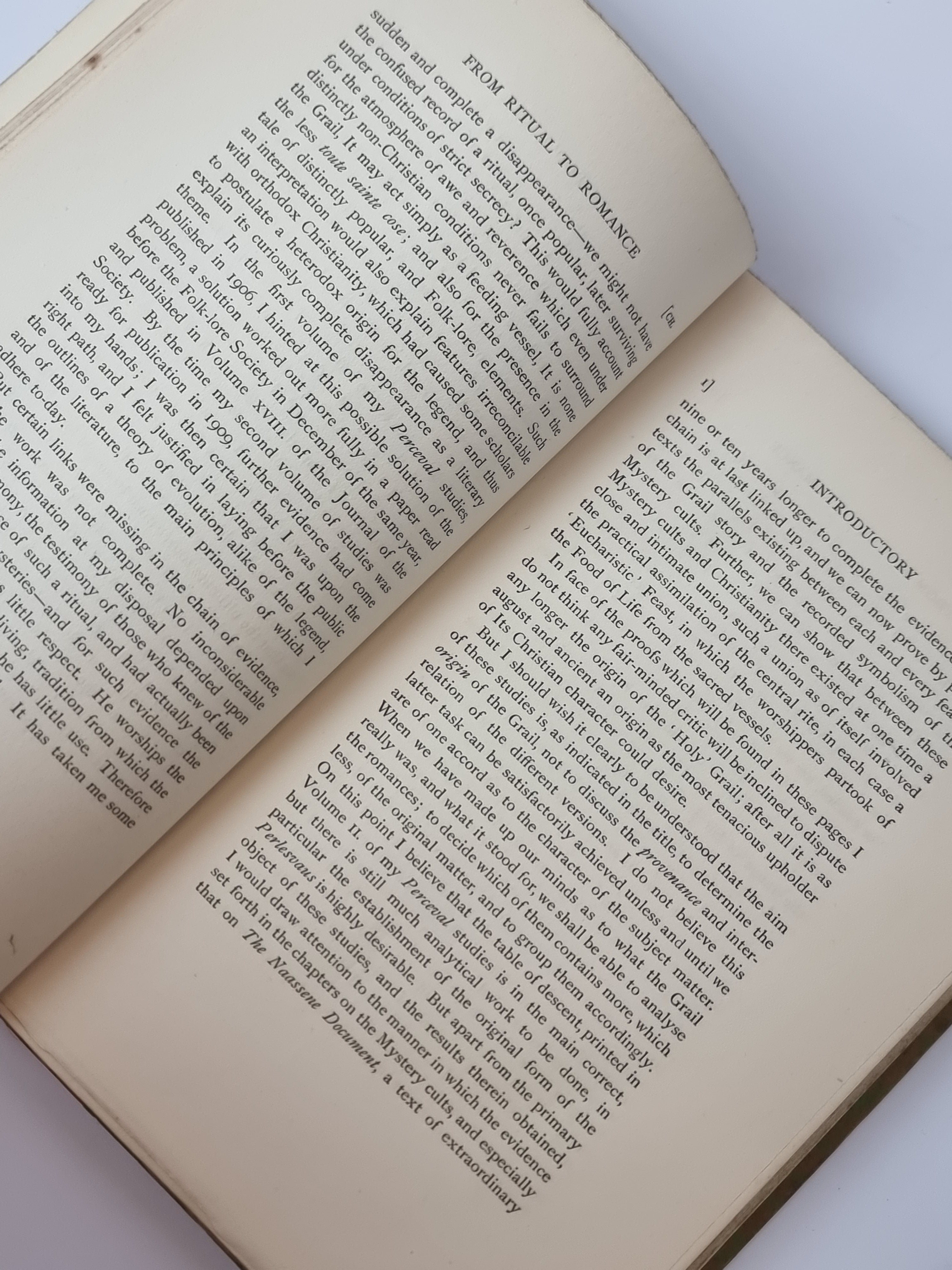 From Ritual to Romance, Jessie L. Weston — 1st Edition