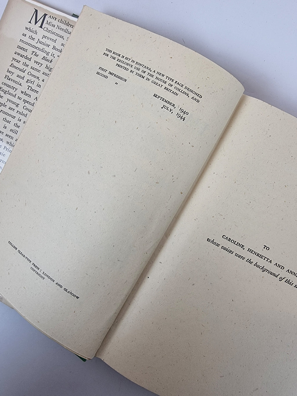 The Emerald Crown, Violet Needham — 1st Edition, Second Impression