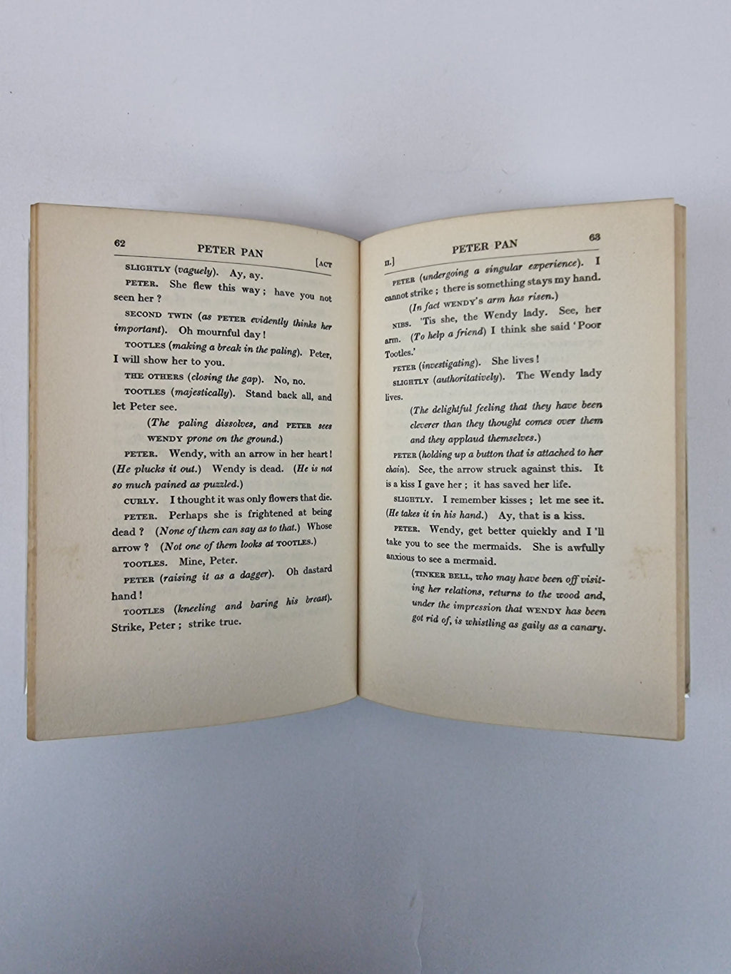 Peter Pan (The Plays of J. M. Barrie) — 1st Edition