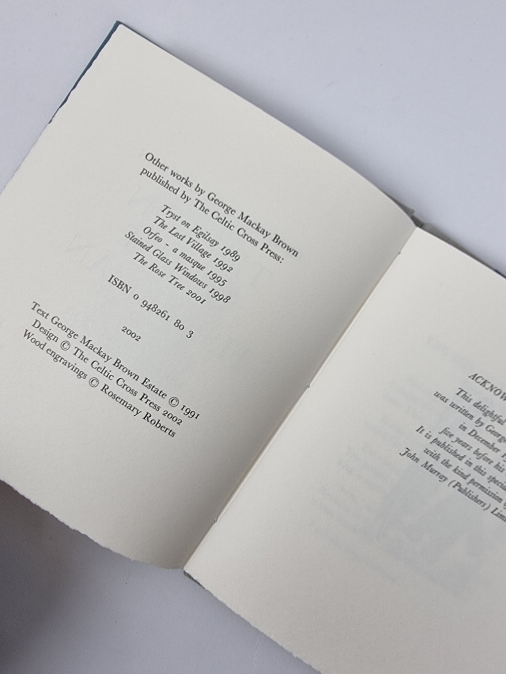 The Son of the Fisherman, George Mackay Brown — Limited, Numbered Edition
