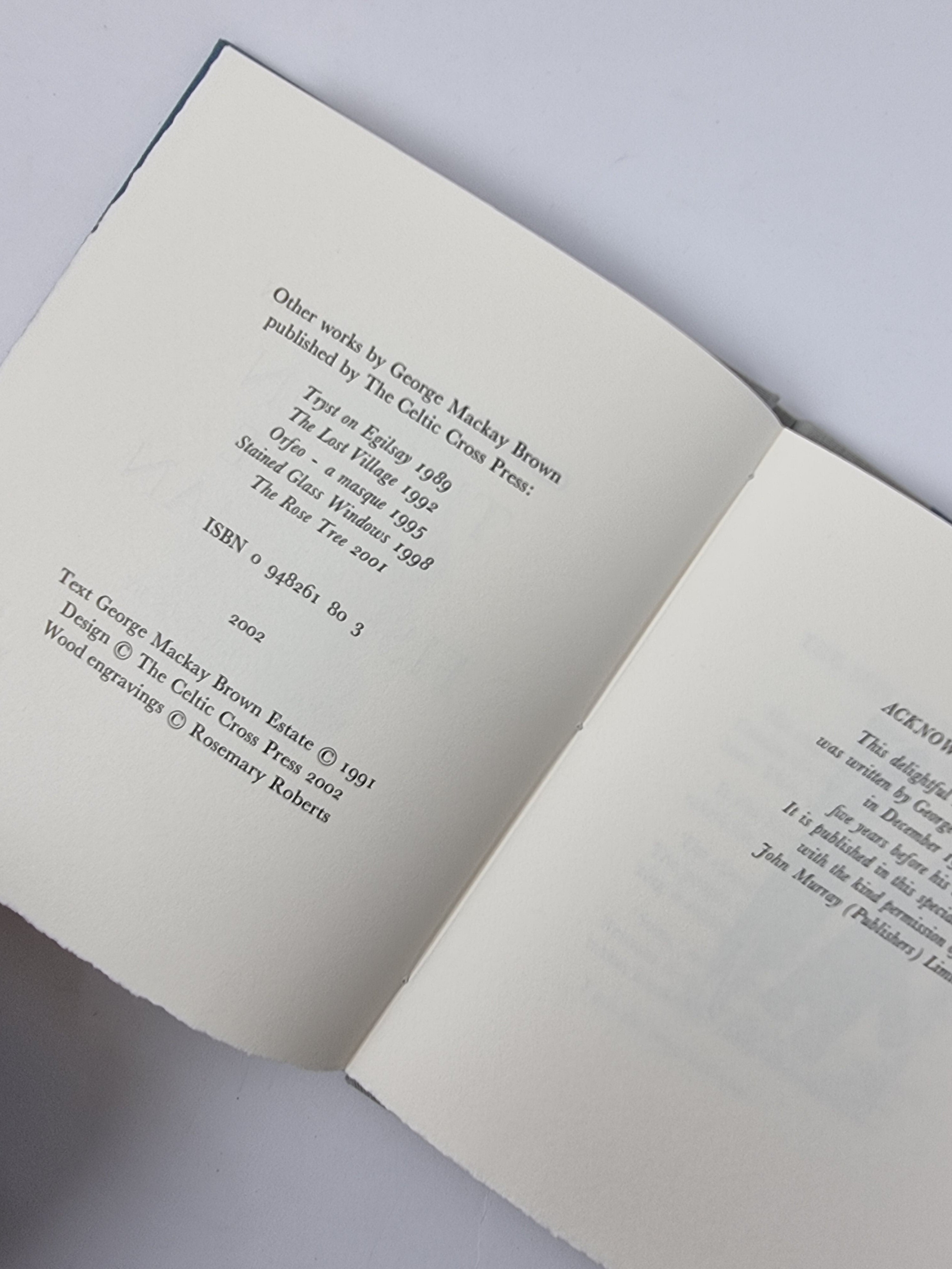 The Son of the Fisherman, George Mackay Brown — Limited, Numbered Edition
