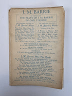 Peter Pan (The Plays of J. M. Barrie) — 1st Edition