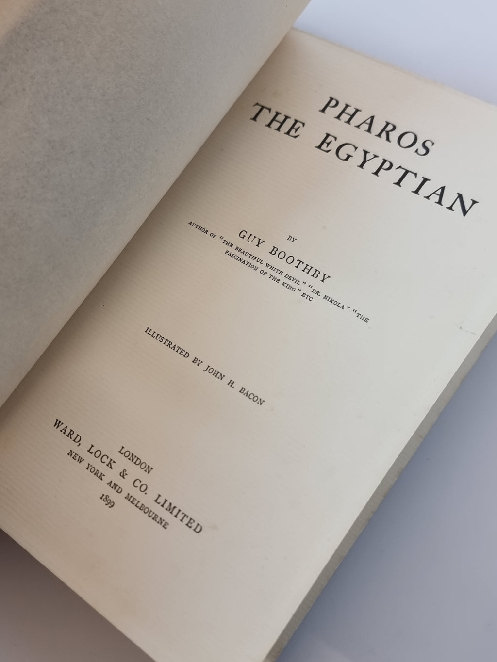 Pharos the Egyptian, Guy Boothby — 1st Edition