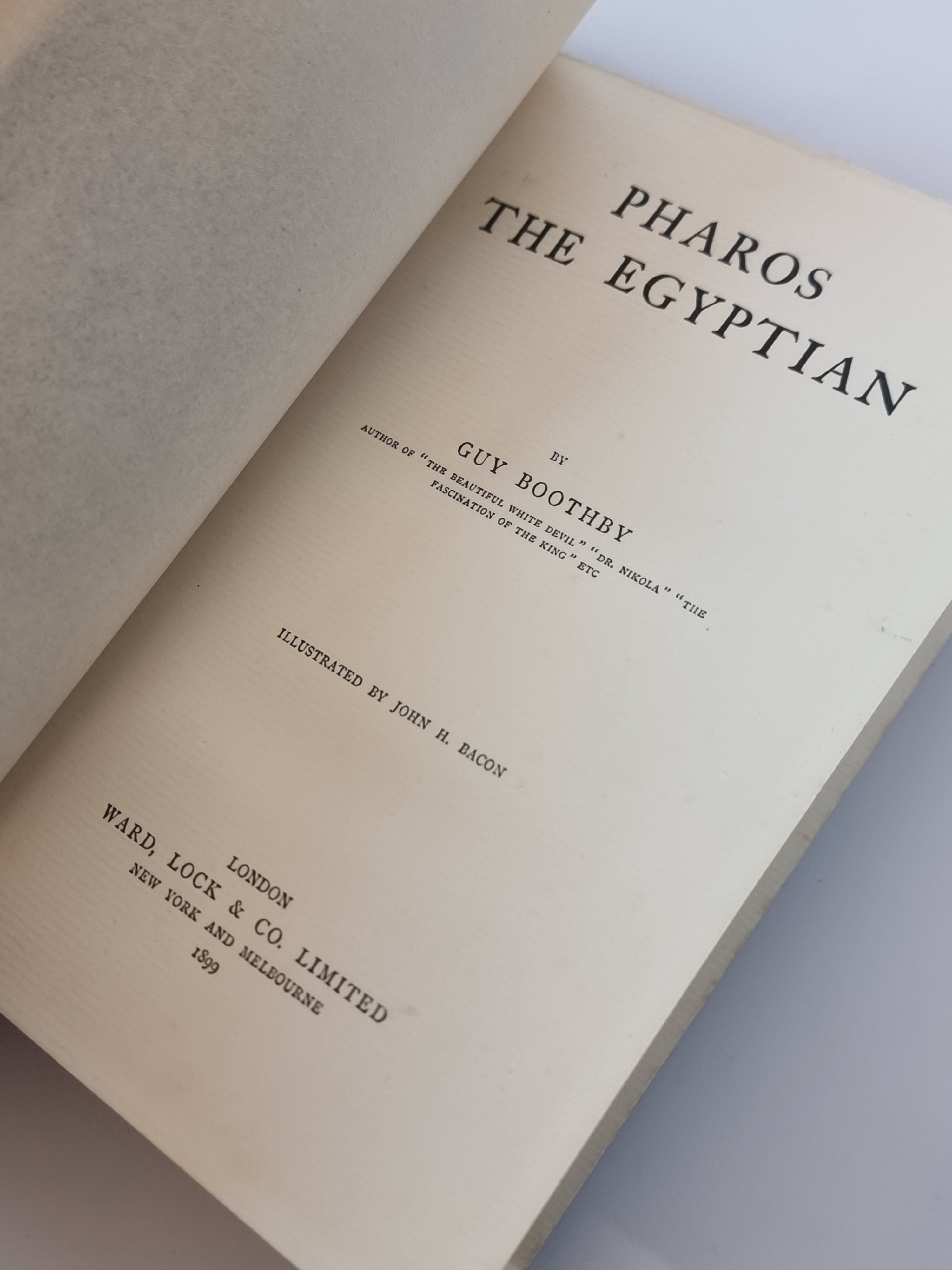 Pharos the Egyptian, Guy Boothby — 1st Edition