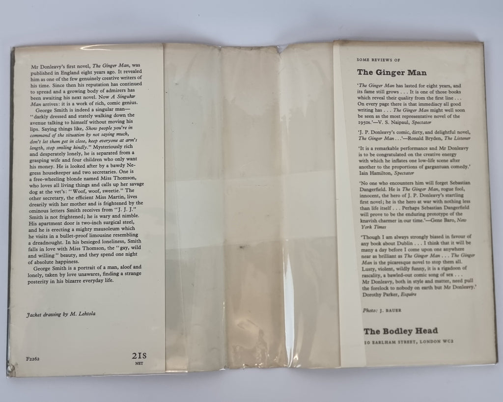 A Singular Man, J. P. Donleavy — 1st Edition