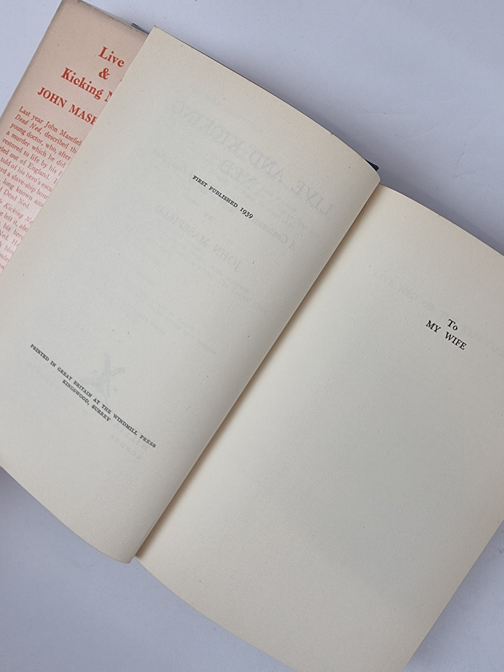 Dead Ned and Live & Kicking Ned, John Masefield — 1st Edition/Printing