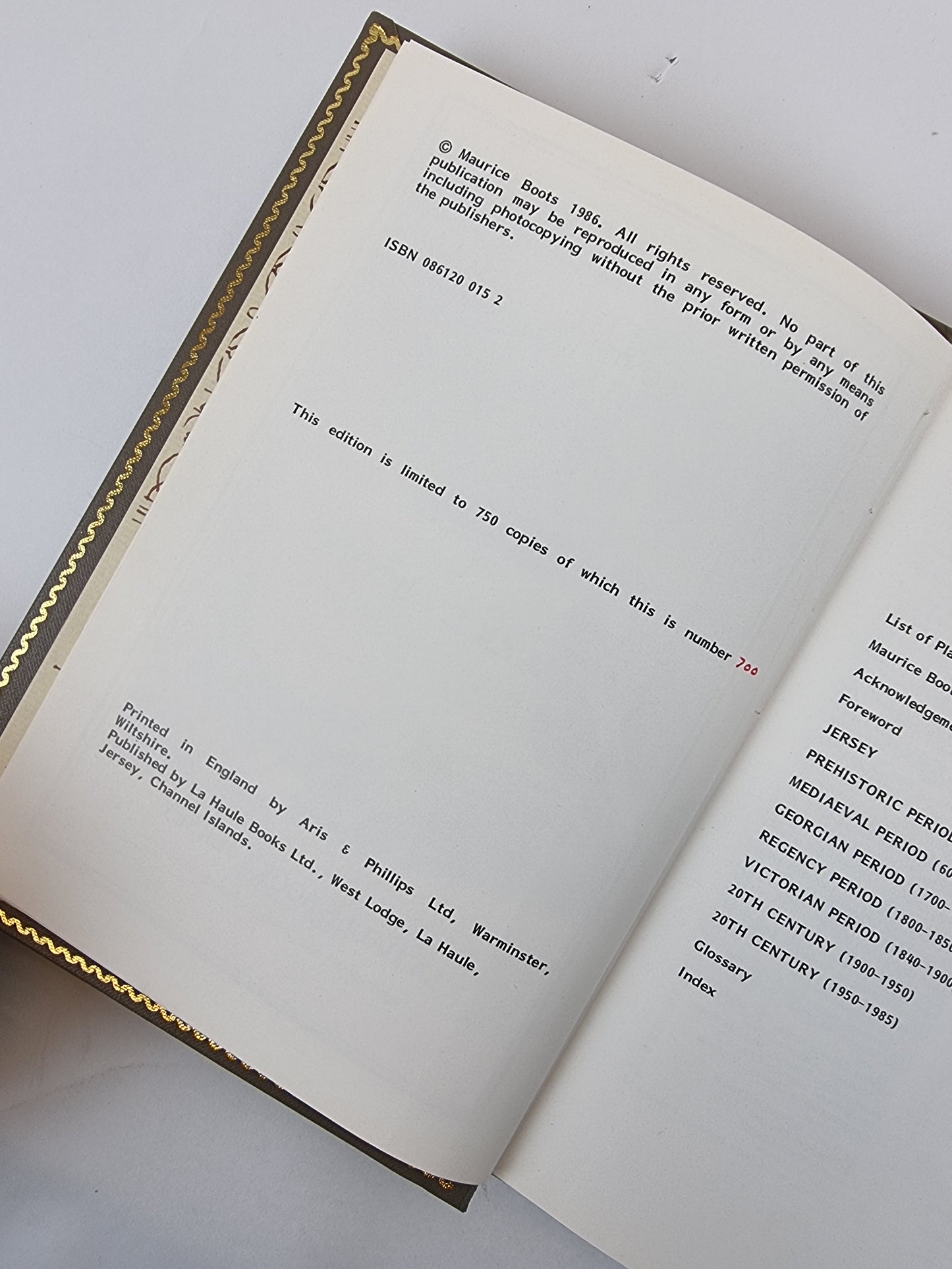 Architecture In Jersey, Maurice Boots — Limited Edition