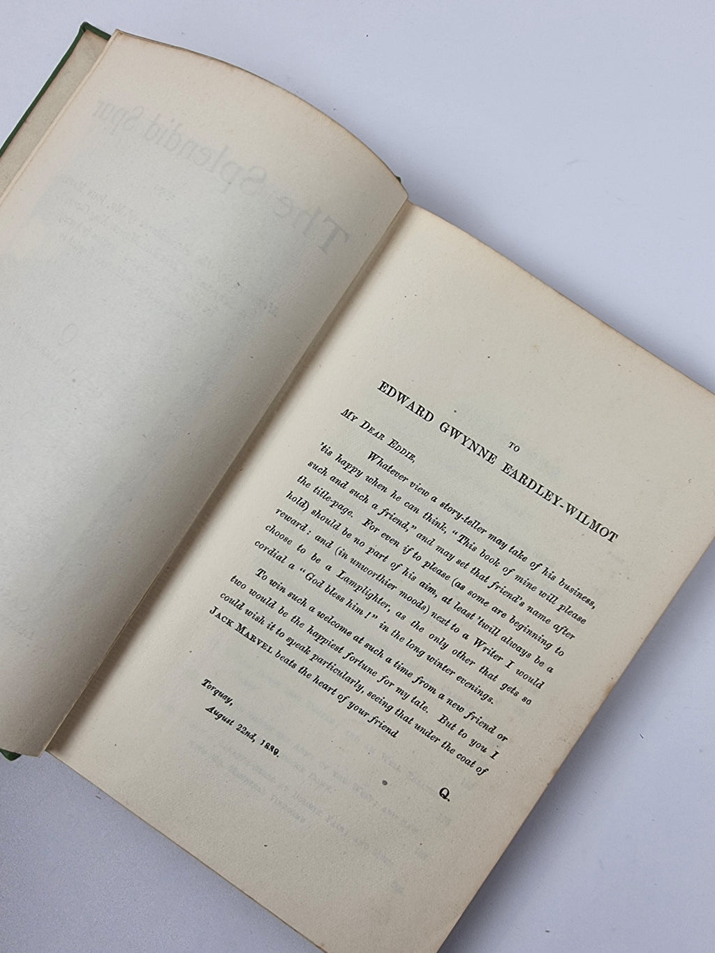 The Splendid Spur, A. T. Quiller-Couch — 1st Edition