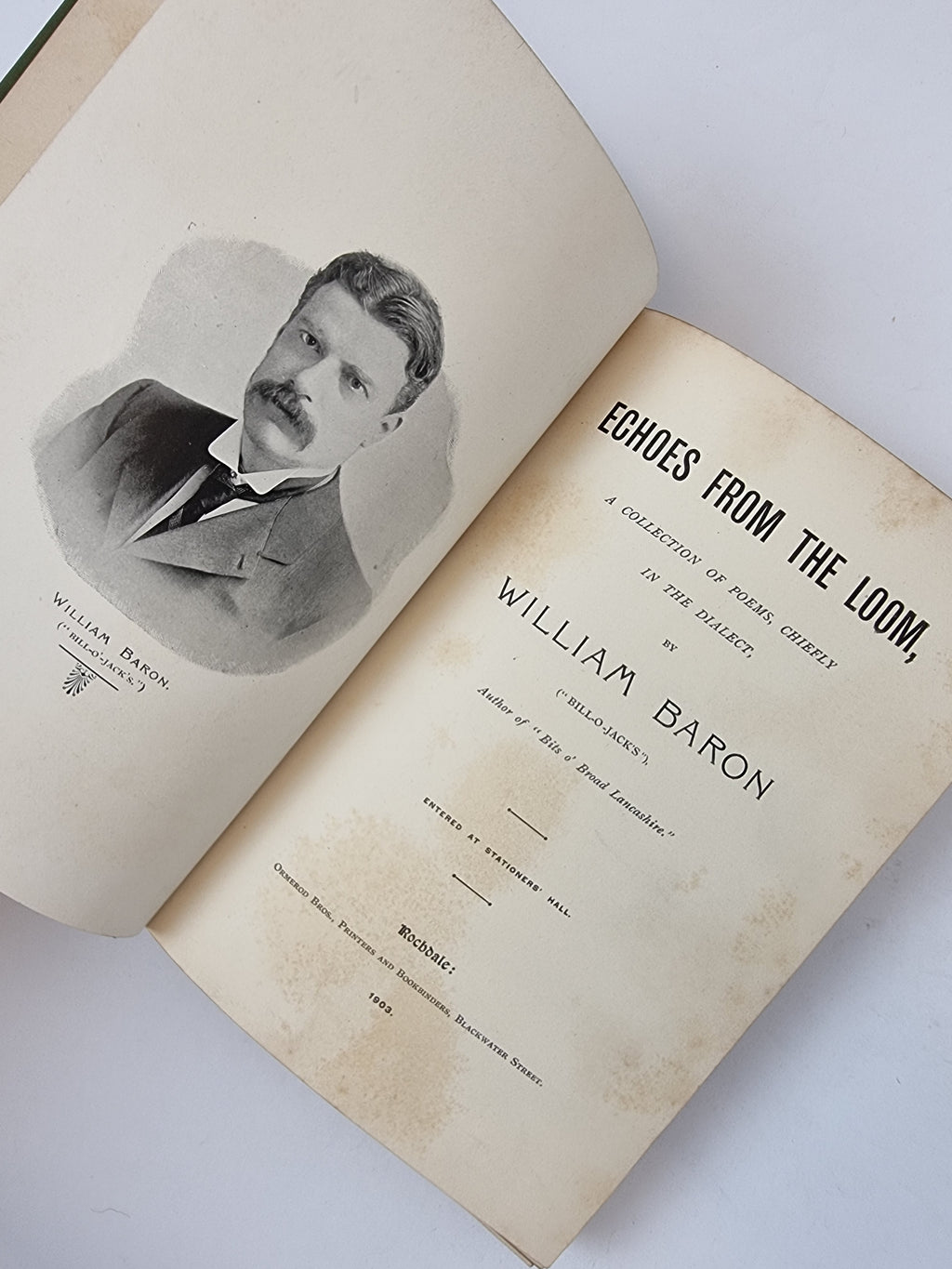 Echoes From the Loom, William Baron — 1st Edition