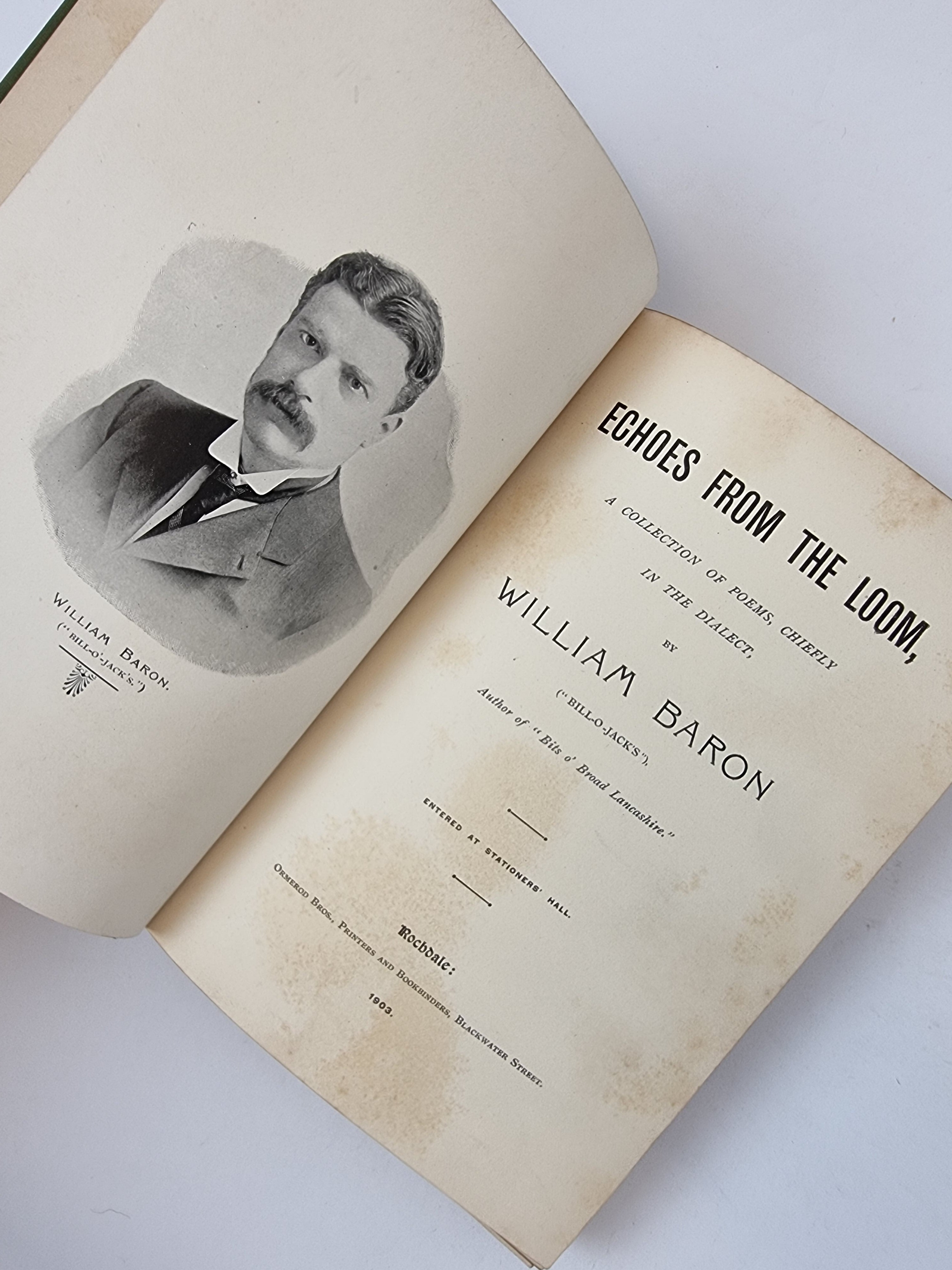 Echoes From the Loom, William Baron — 1st Edition