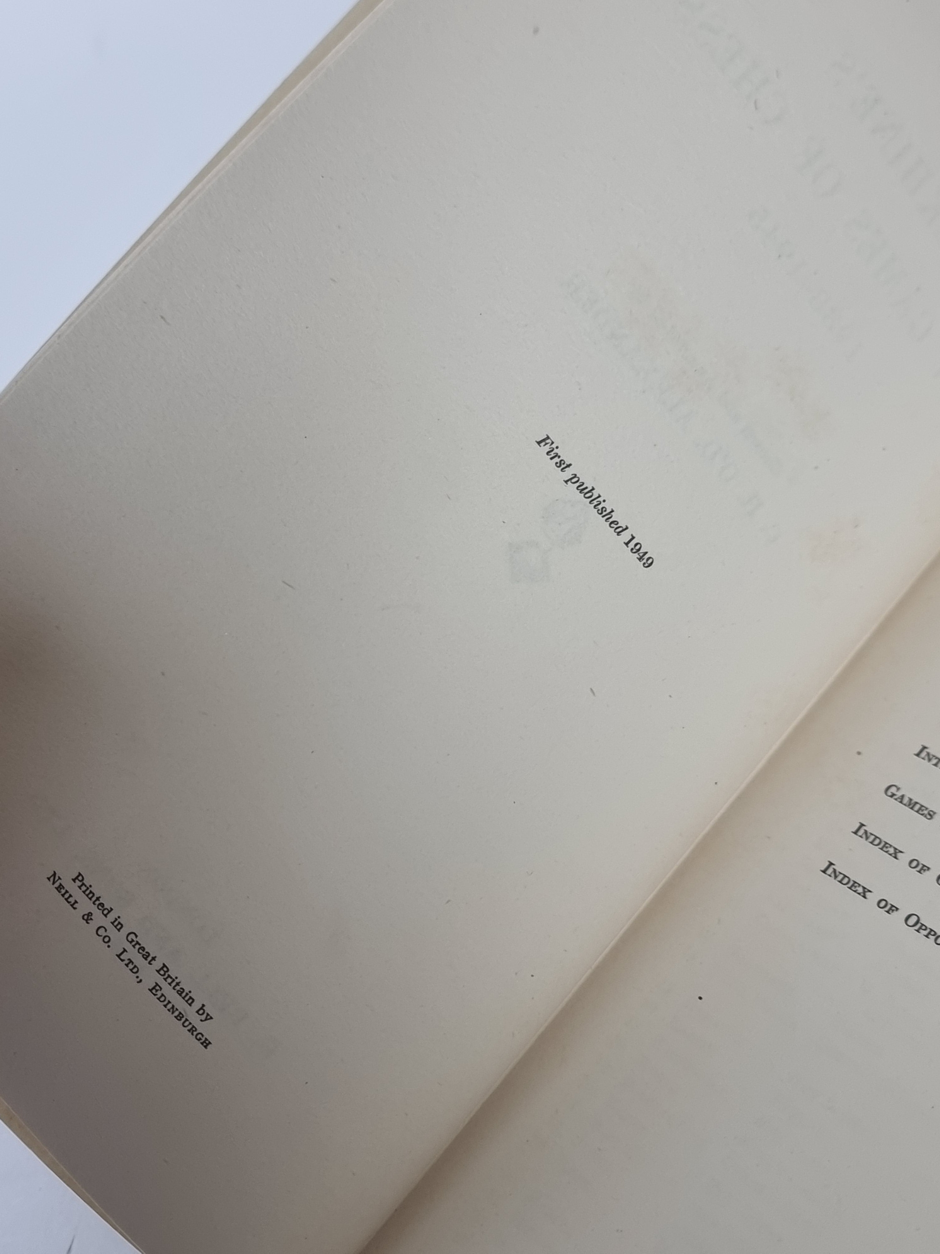 Alekhine's Best Games of Chess: 1938 - 1945, C.H.O' D. Alexander — 1st Edition