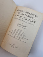 Great American Chess-Players, P. Wenman — 1st Edition