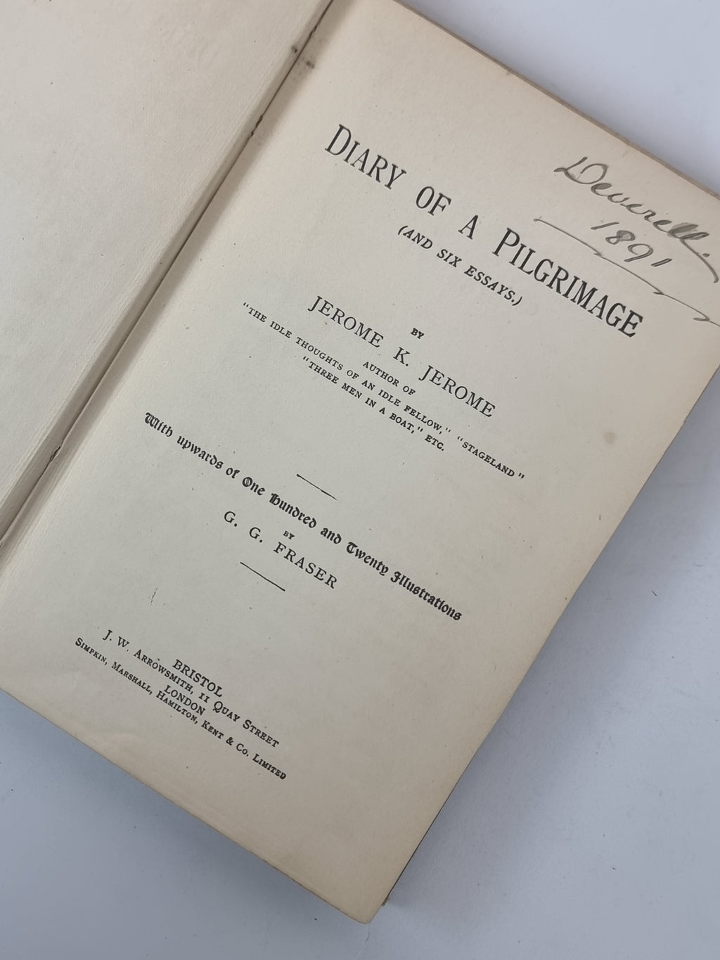 The Diary of a Pilgrimage, Jerome K. Jerome — 1st Edition