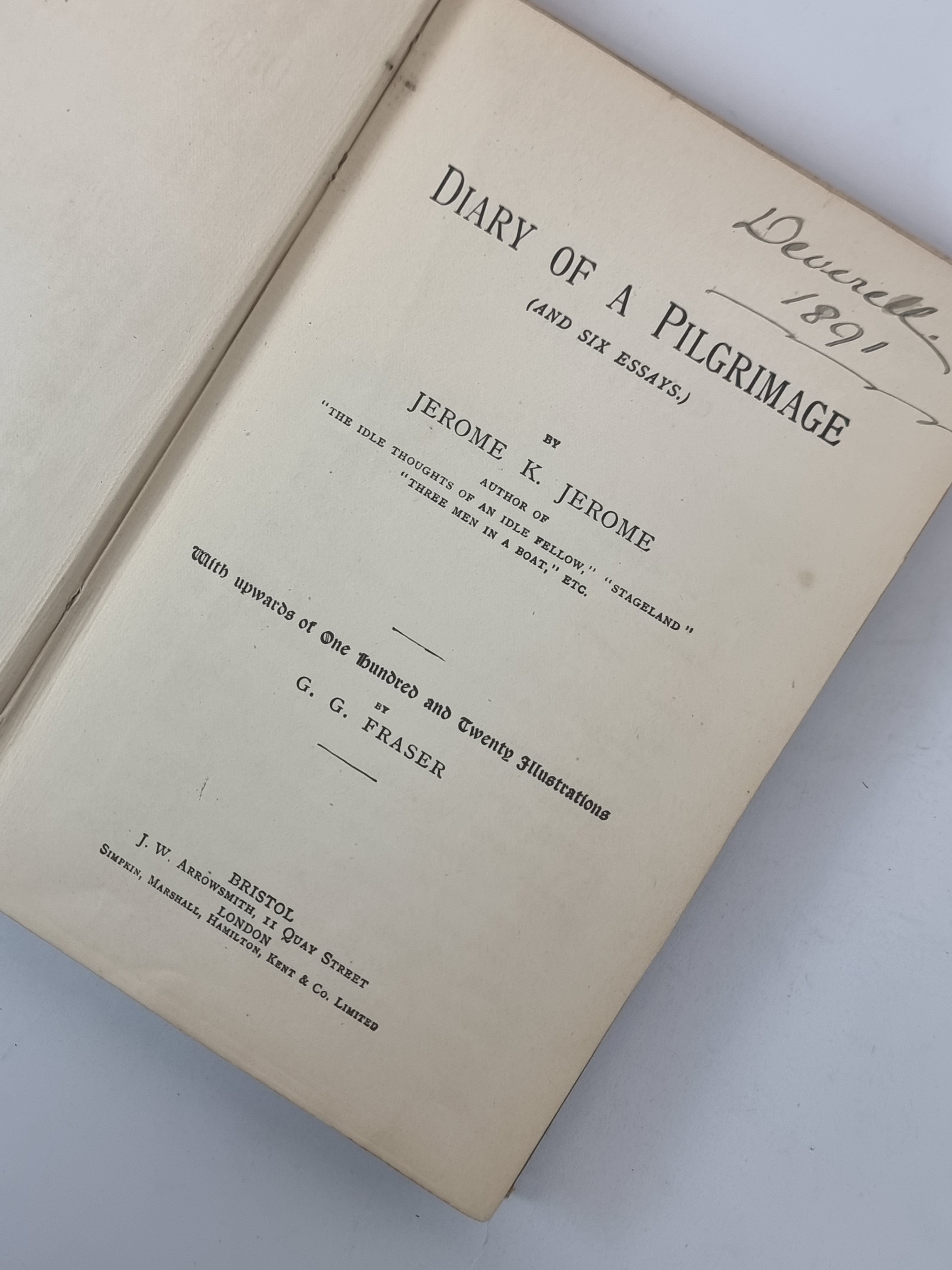 The Diary of a Pilgrimage, Jerome K. Jerome — 1st Edition