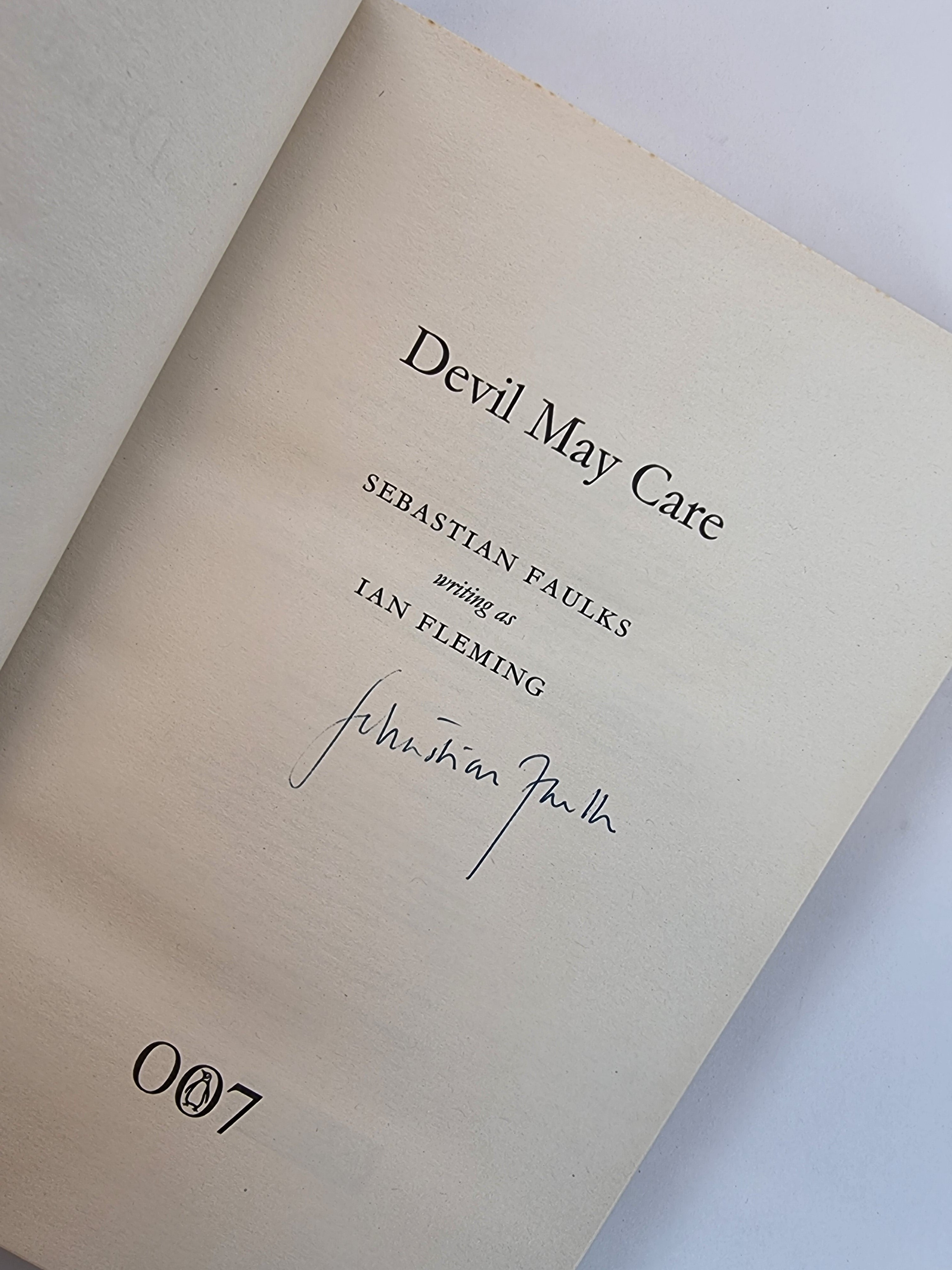 James Bond 007 Devil May Care, Sebastian Faulks, 1st Edition, Signed