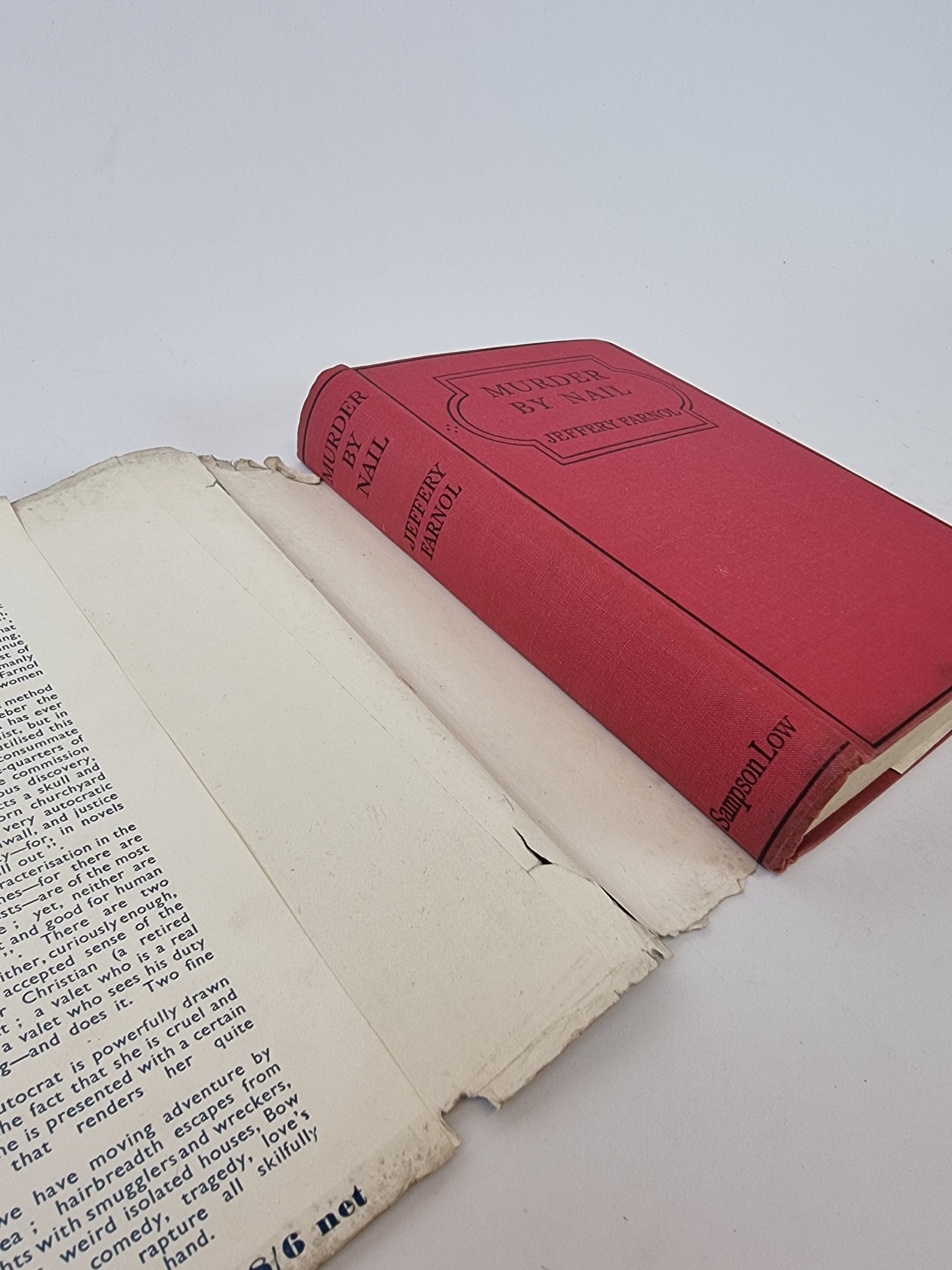 Murder By Nail, Jeffery Farnol — 1st Edition
