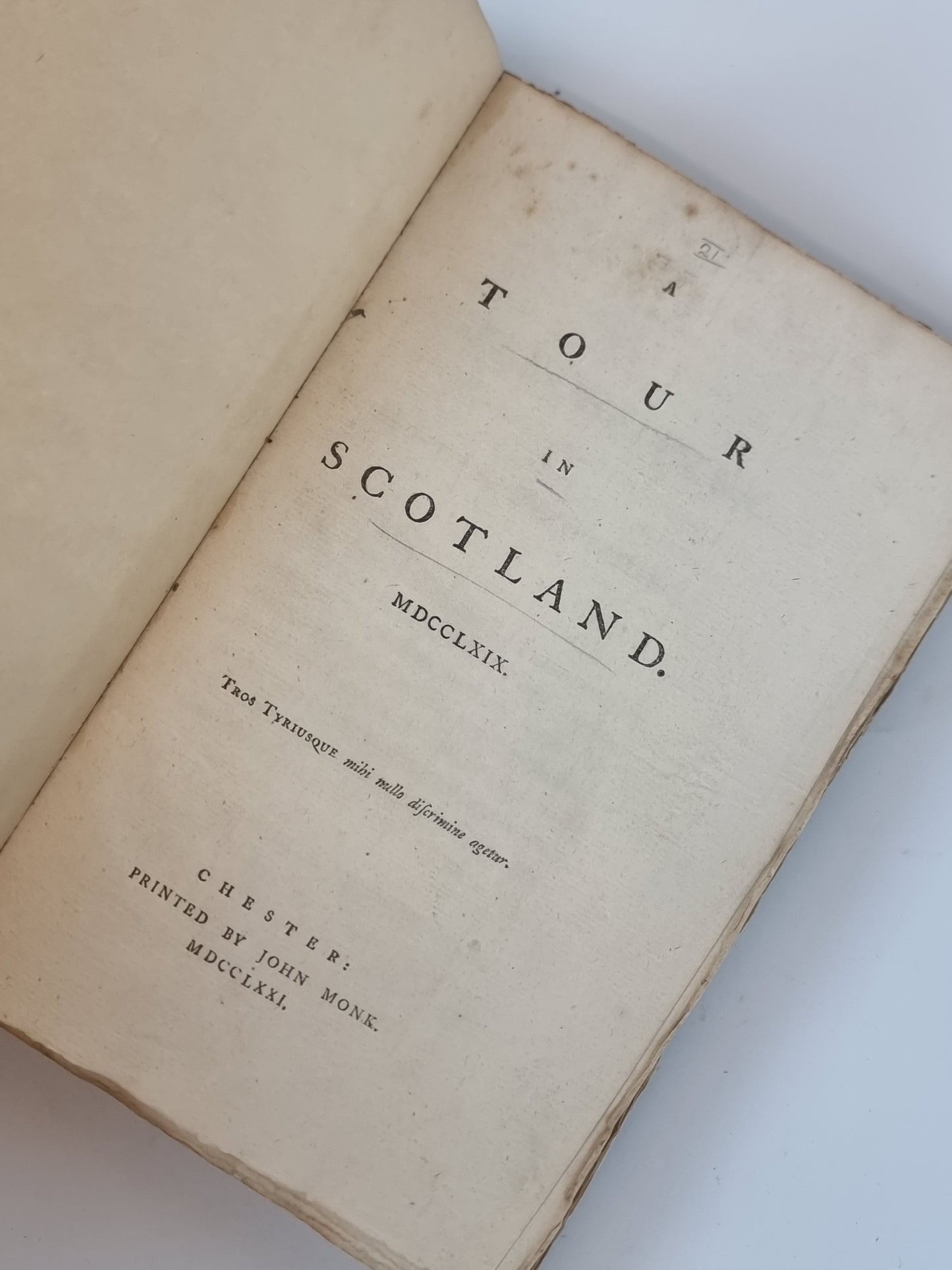 A Tour in Scotland — 1st Edition