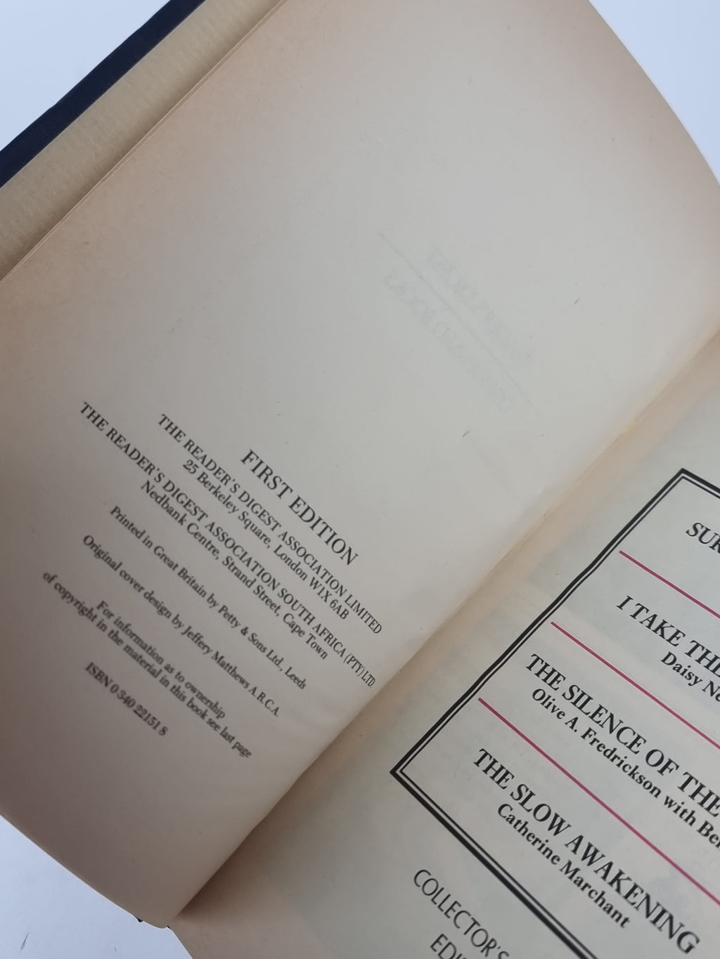 Reader's Digest Condensed Books — 1st Edition