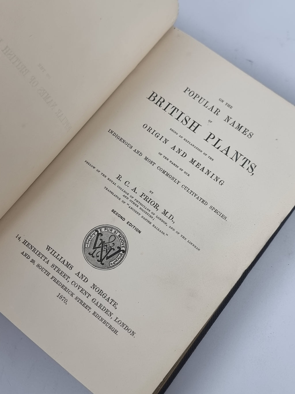 On The Popular Names of British Plants, R.C.A. Prior — 2nd Edition