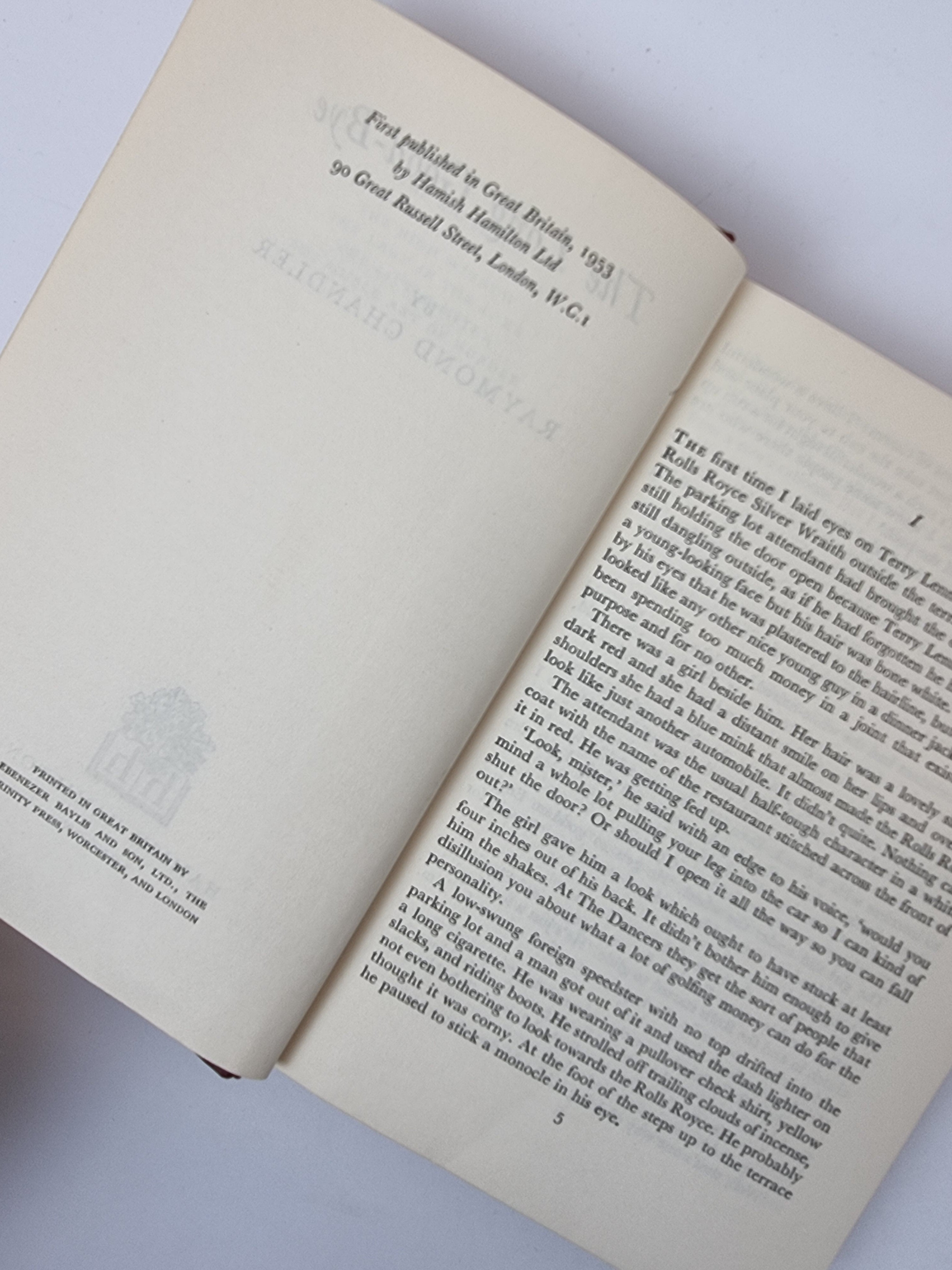 The Long Goodbye, Raymond Chandler — 1st UK Edition