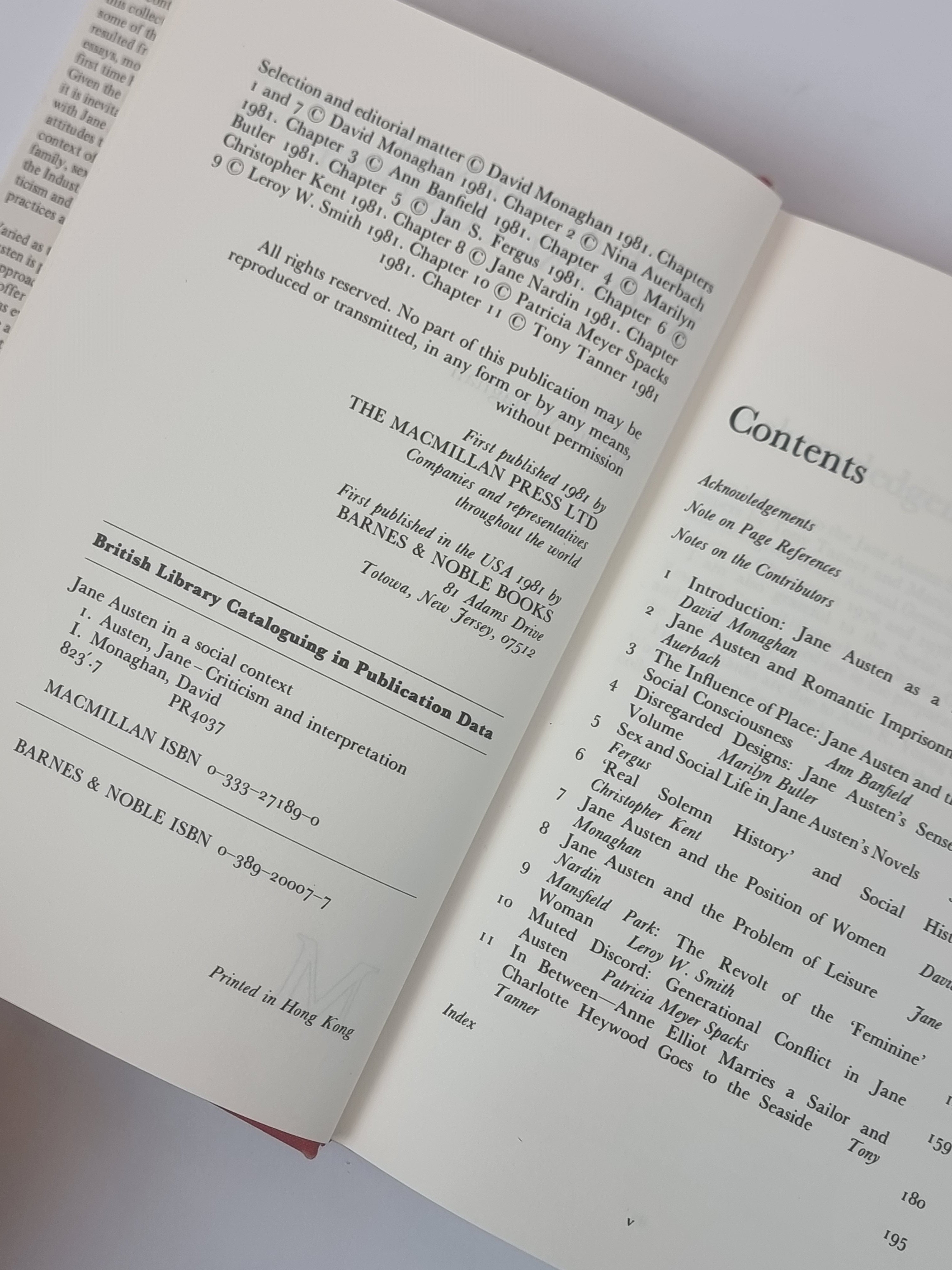 Jane Austen in a Social Context, David Monaghan — 1st Edition