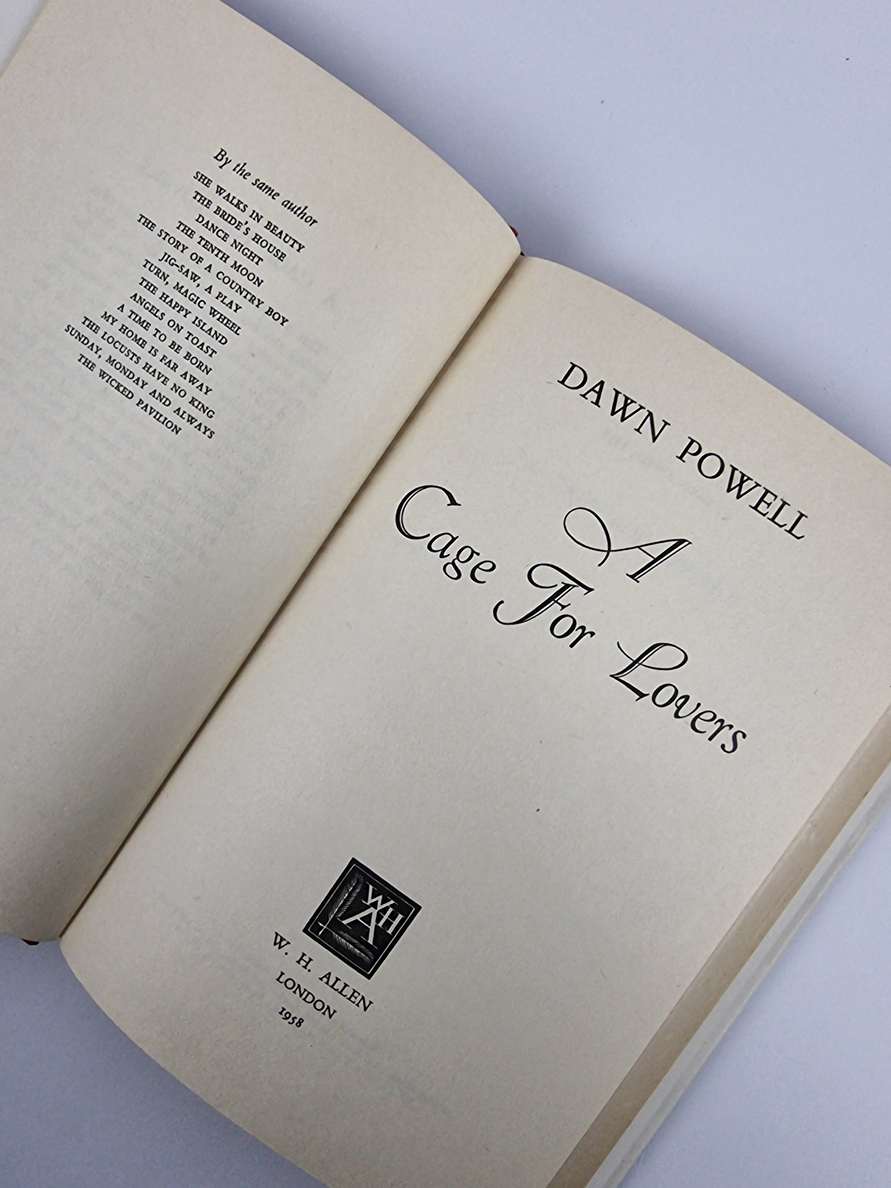 A Cage For Lovers, Dawn Powell — 1st Edition