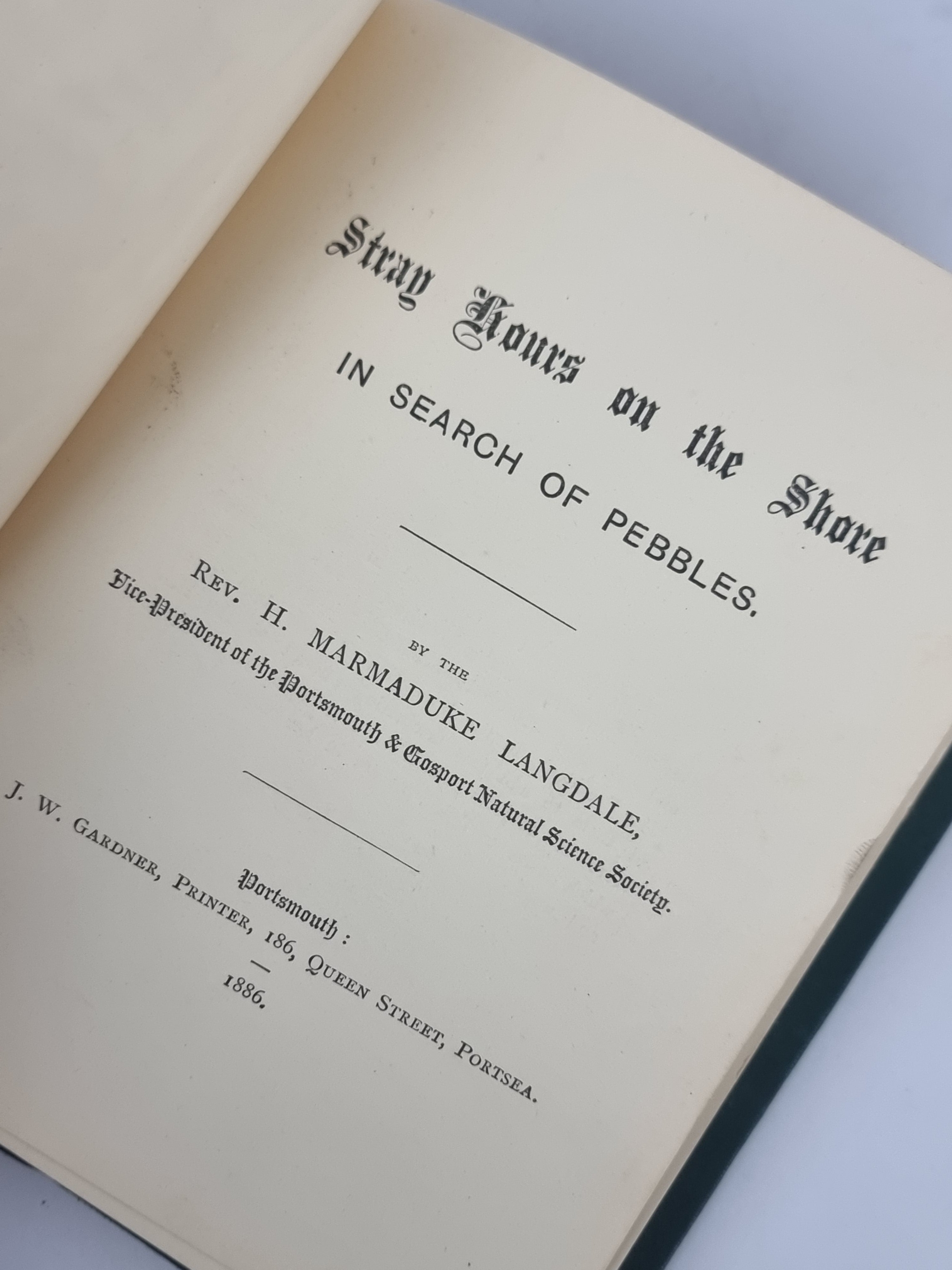 Stray Hours on the Shore; In Search of Pebbles, Rev. H. Marmaduke Langdale
