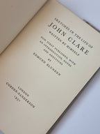 Sketches In the Life of John Clare by Himself — 1st Edition