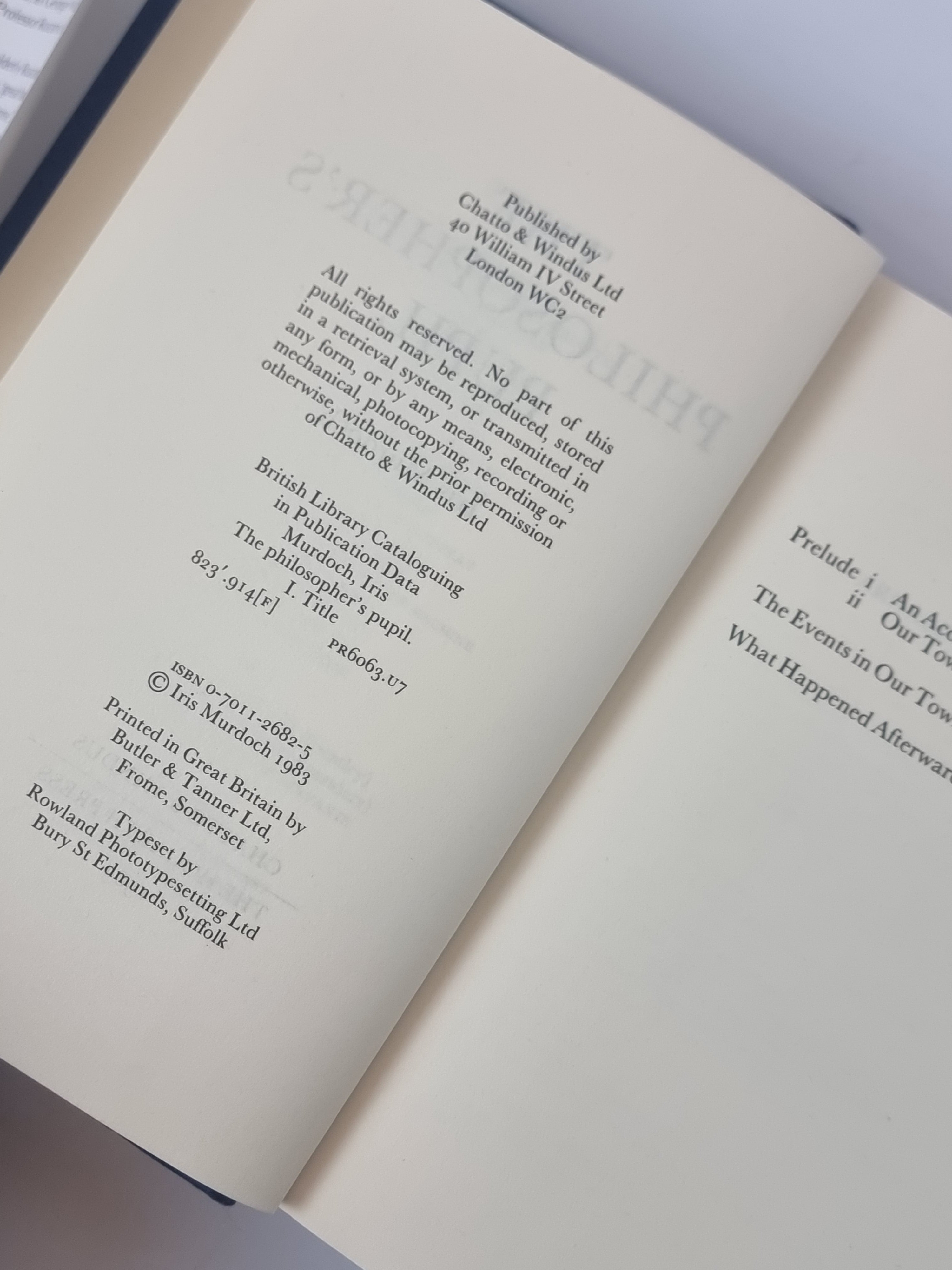 The Philosopher's Pupil, Iris Murdoch — 1st Edition