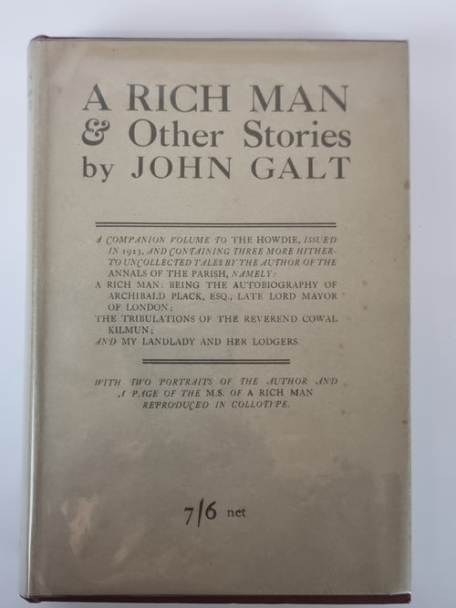 A Rich Man: And Other Stories, John Galt — 1st Edition