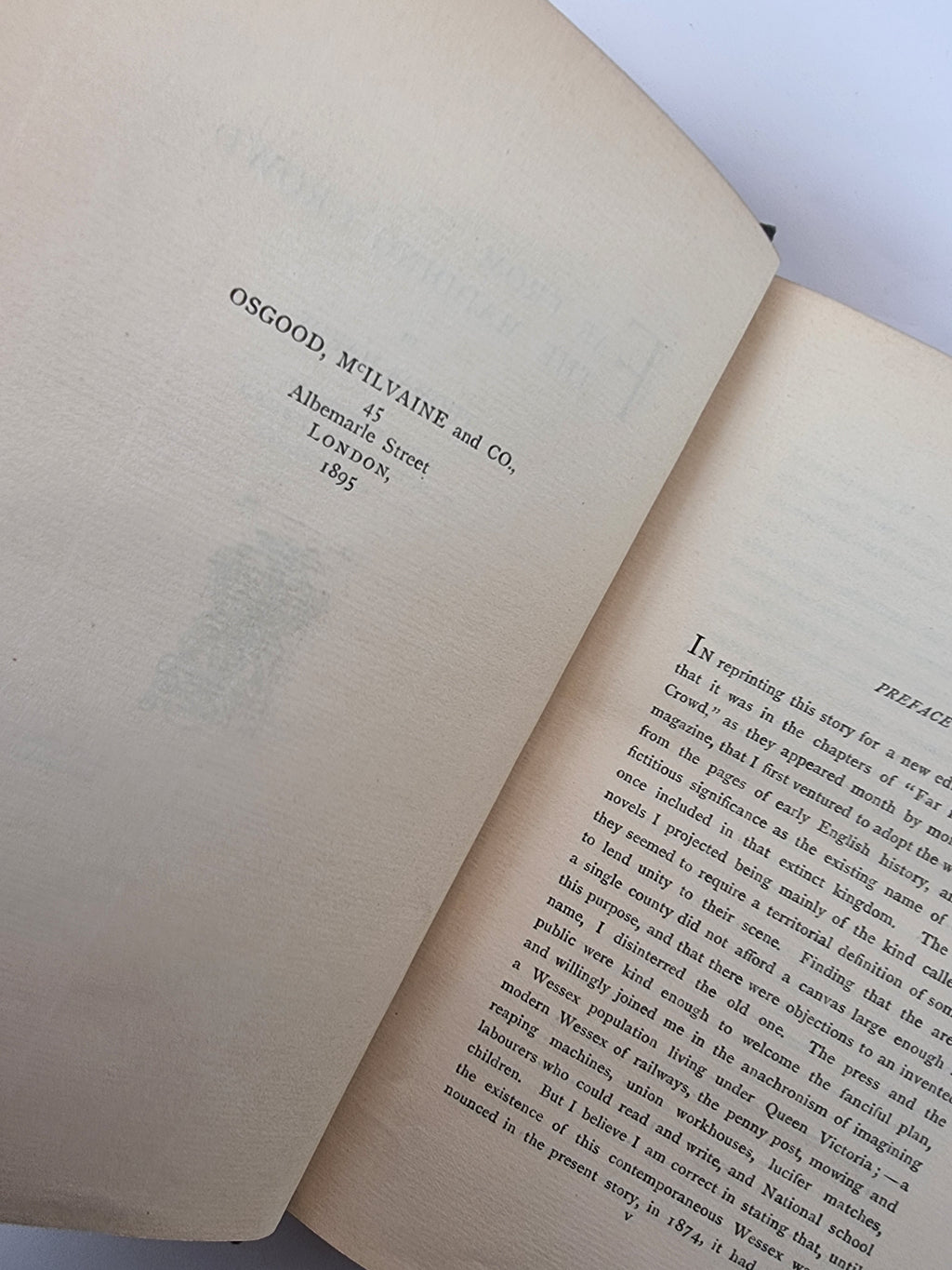 Far From The Madding Crowd, Thomas Hardy — 1st Osgood Edition