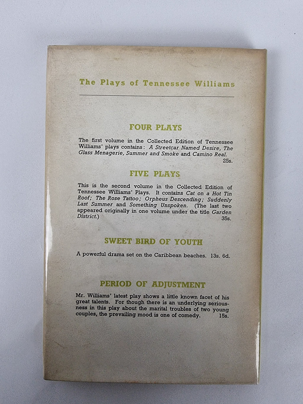 The Night of the Iguana, Tennessee Williams — 1st Edition