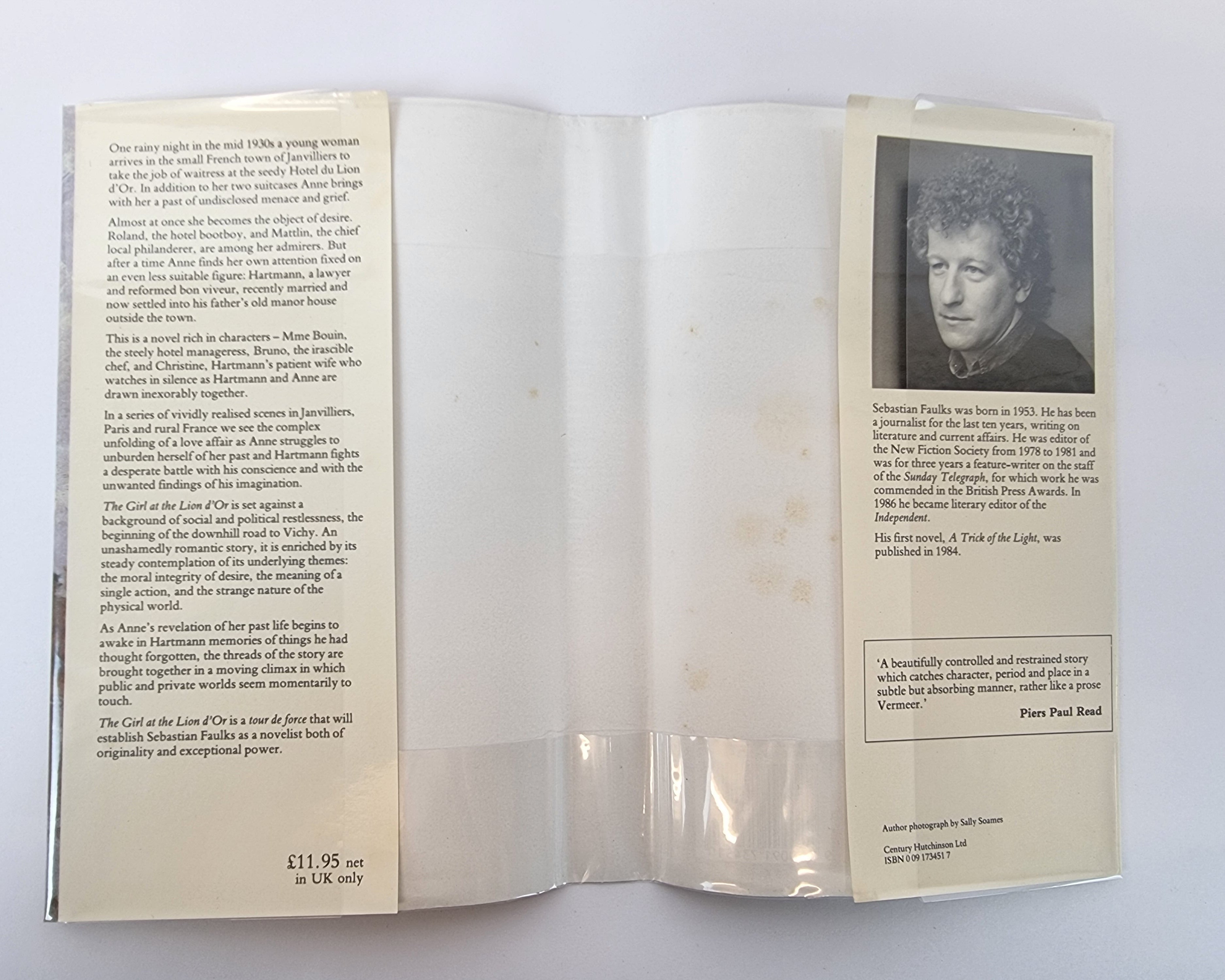 The Girl at the Lion D'Or, Sebastian Faulks — 1st Edition