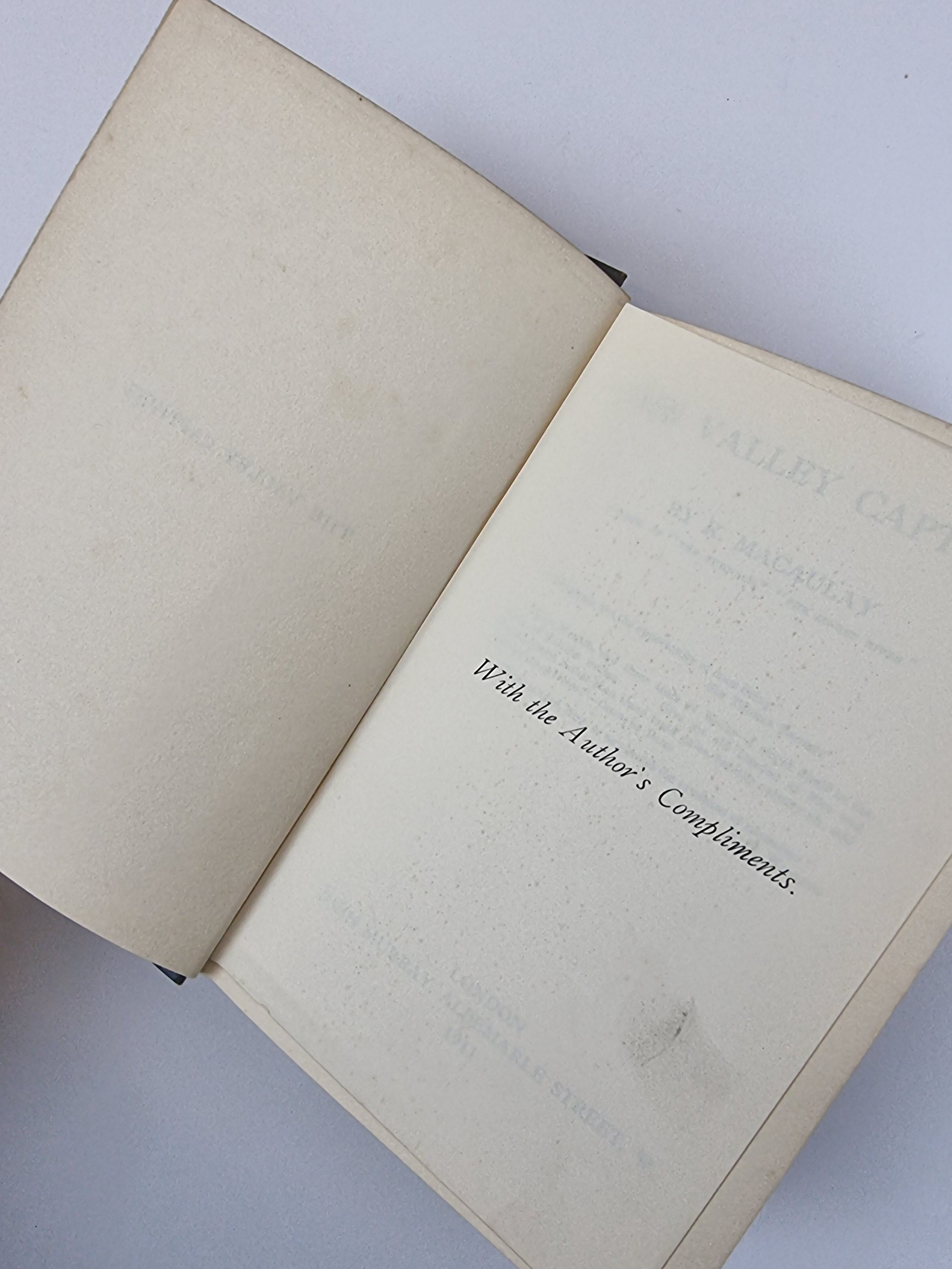 The Valley Captives, R. Macaulay — 1st Edition