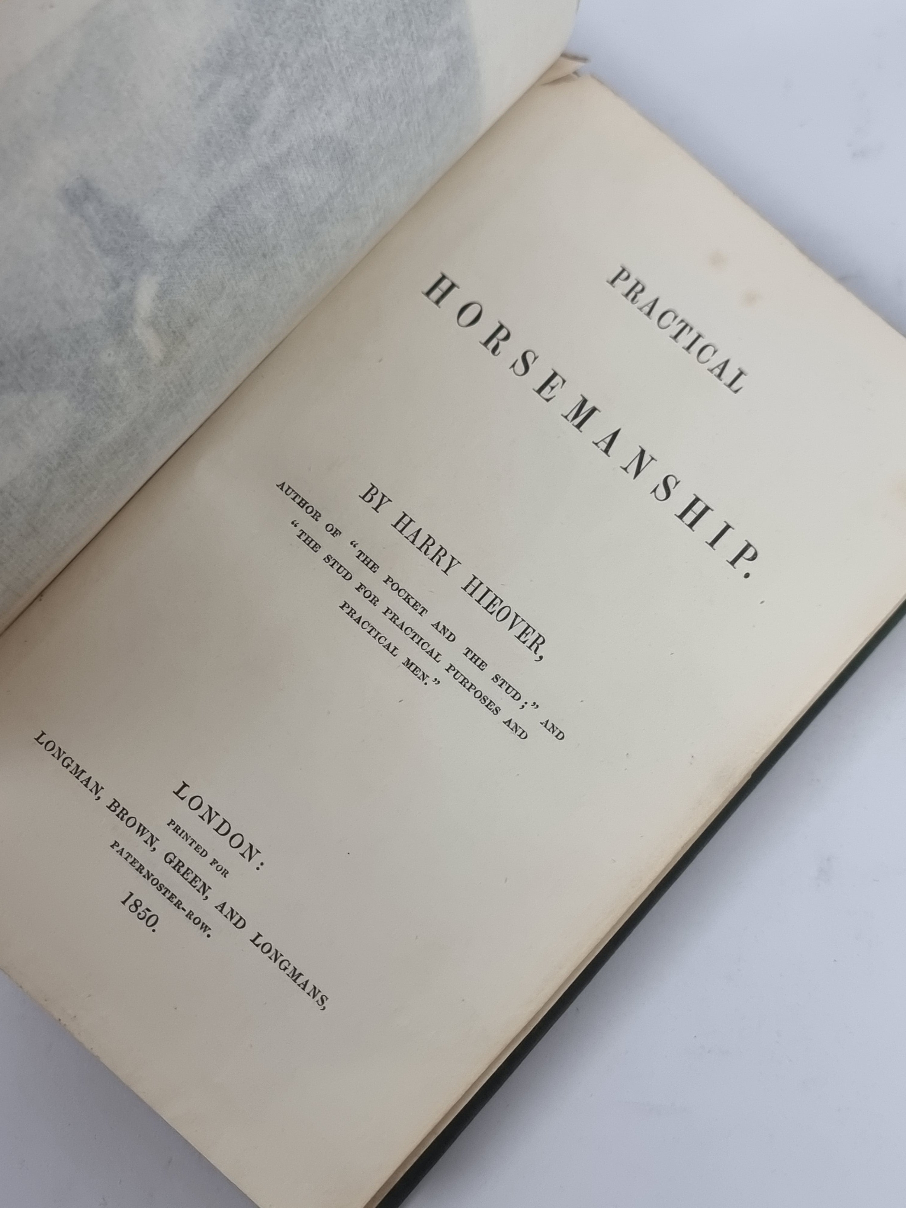 Practical Horsemanship, Harry Hieover — 1st Edition