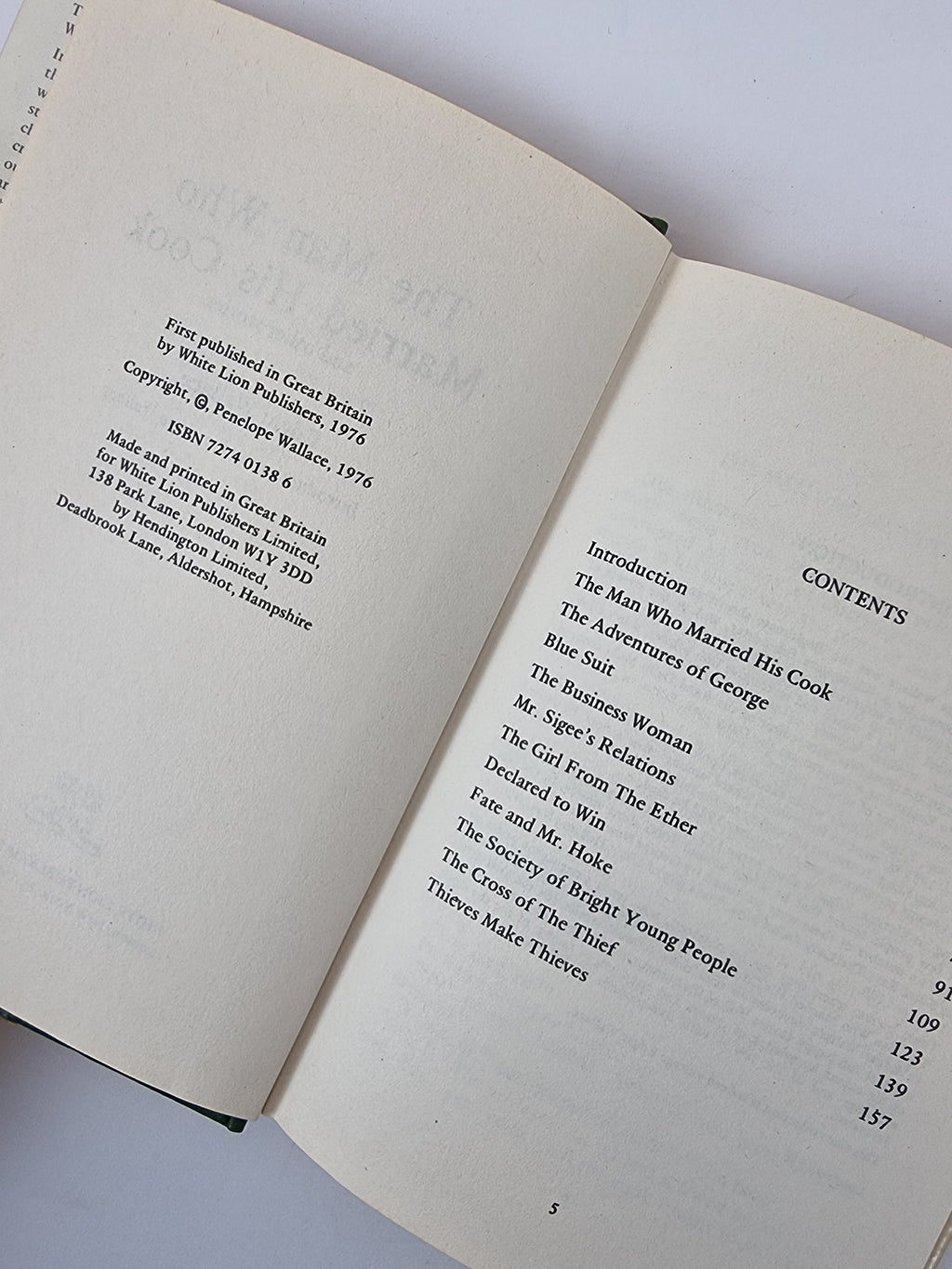 The Man Who Married His Cook, Edgar Wallace — 1st Edition