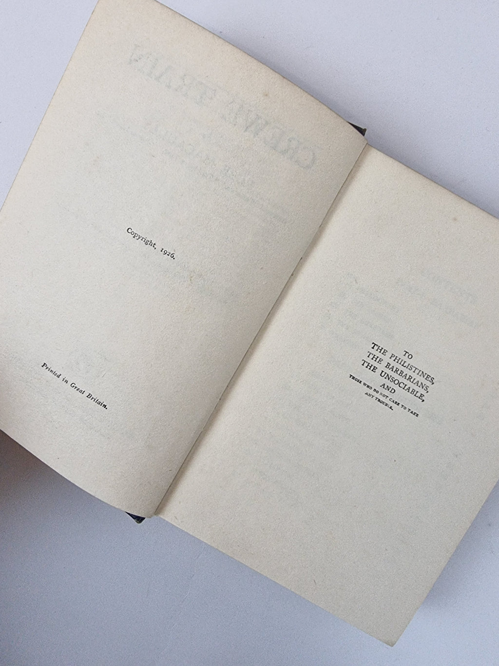 Crewe Train, Rose Macaulay — 1st Edition/Printing