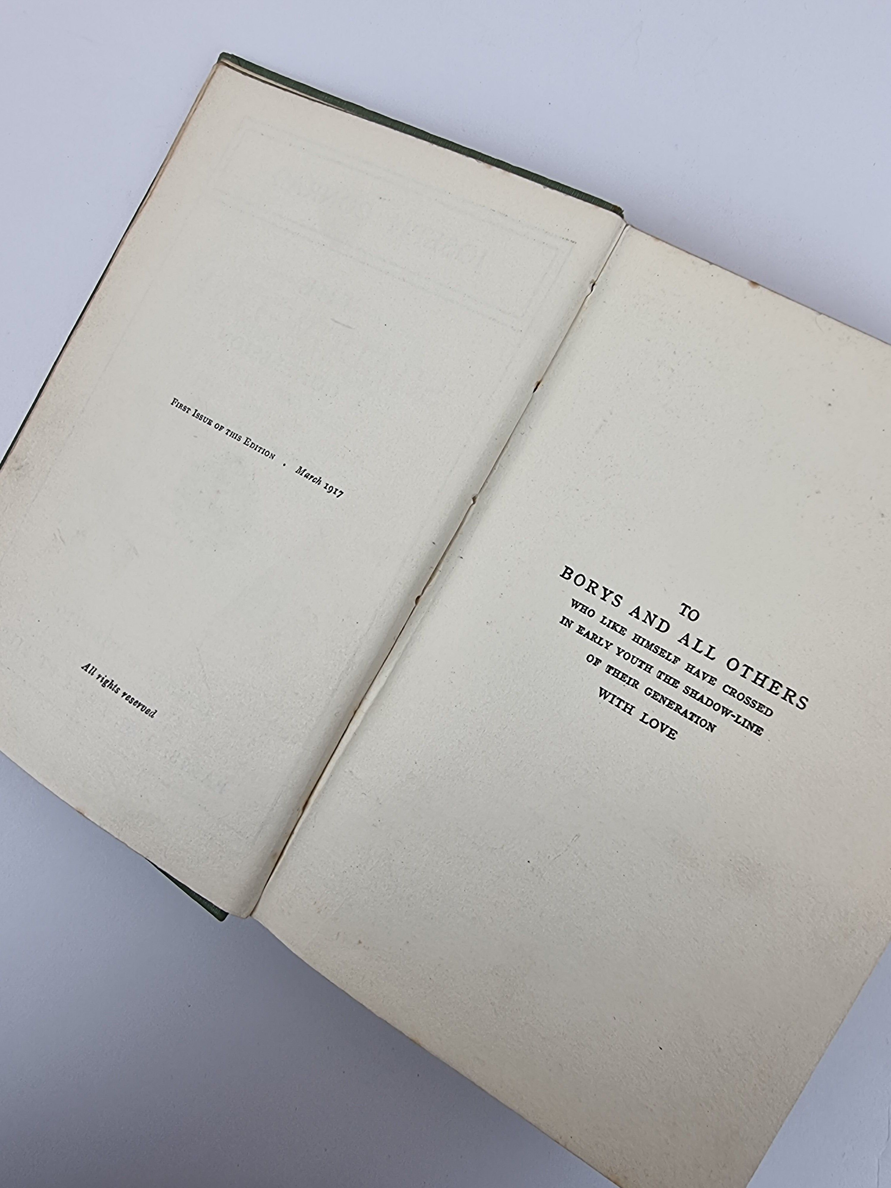 The Shadow Line, Joseph Conrad — 1st Edition, 1st Issue