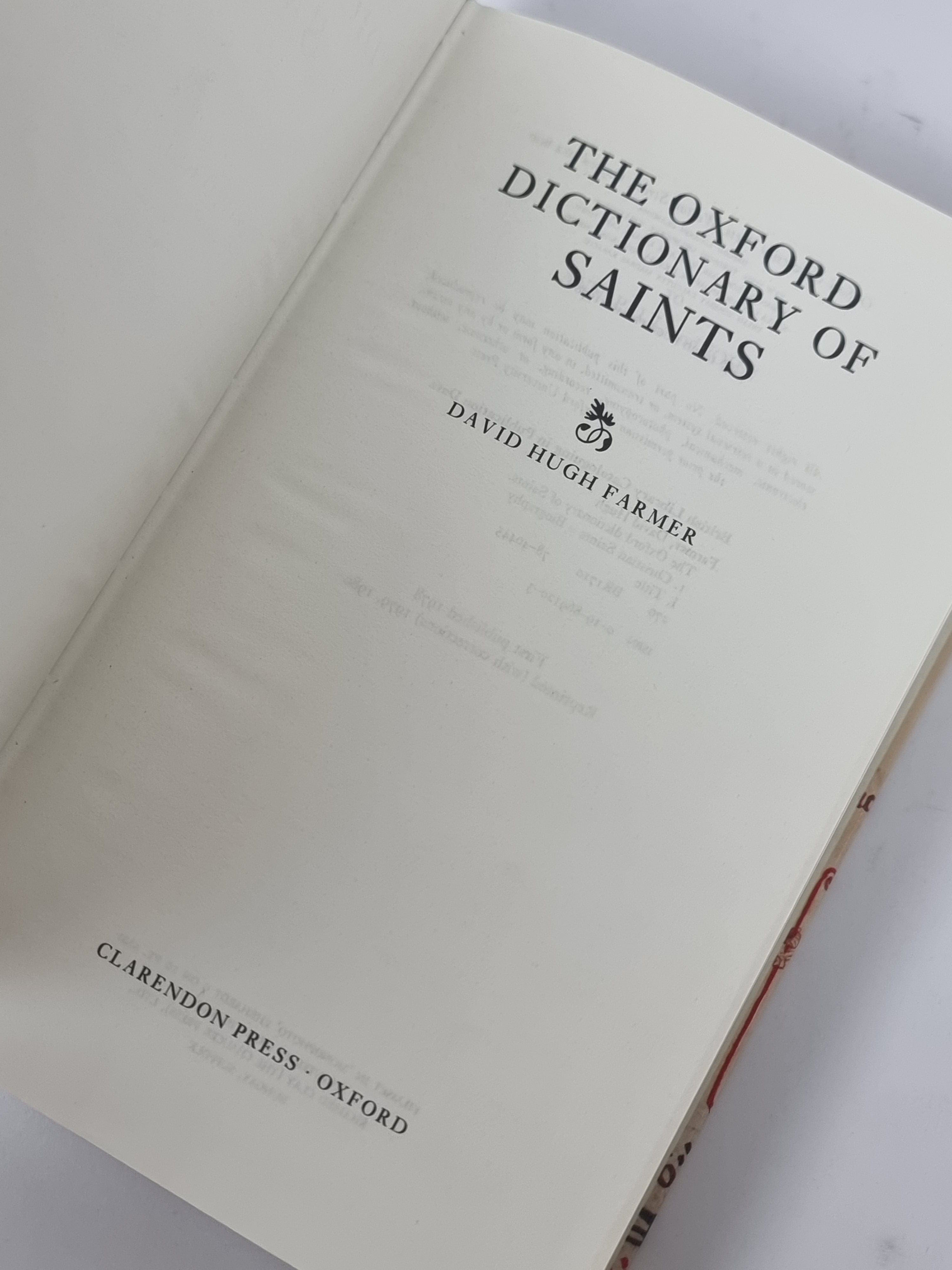 The Oxford Dictionary of Saints, David Hugh Farmer — Reprint