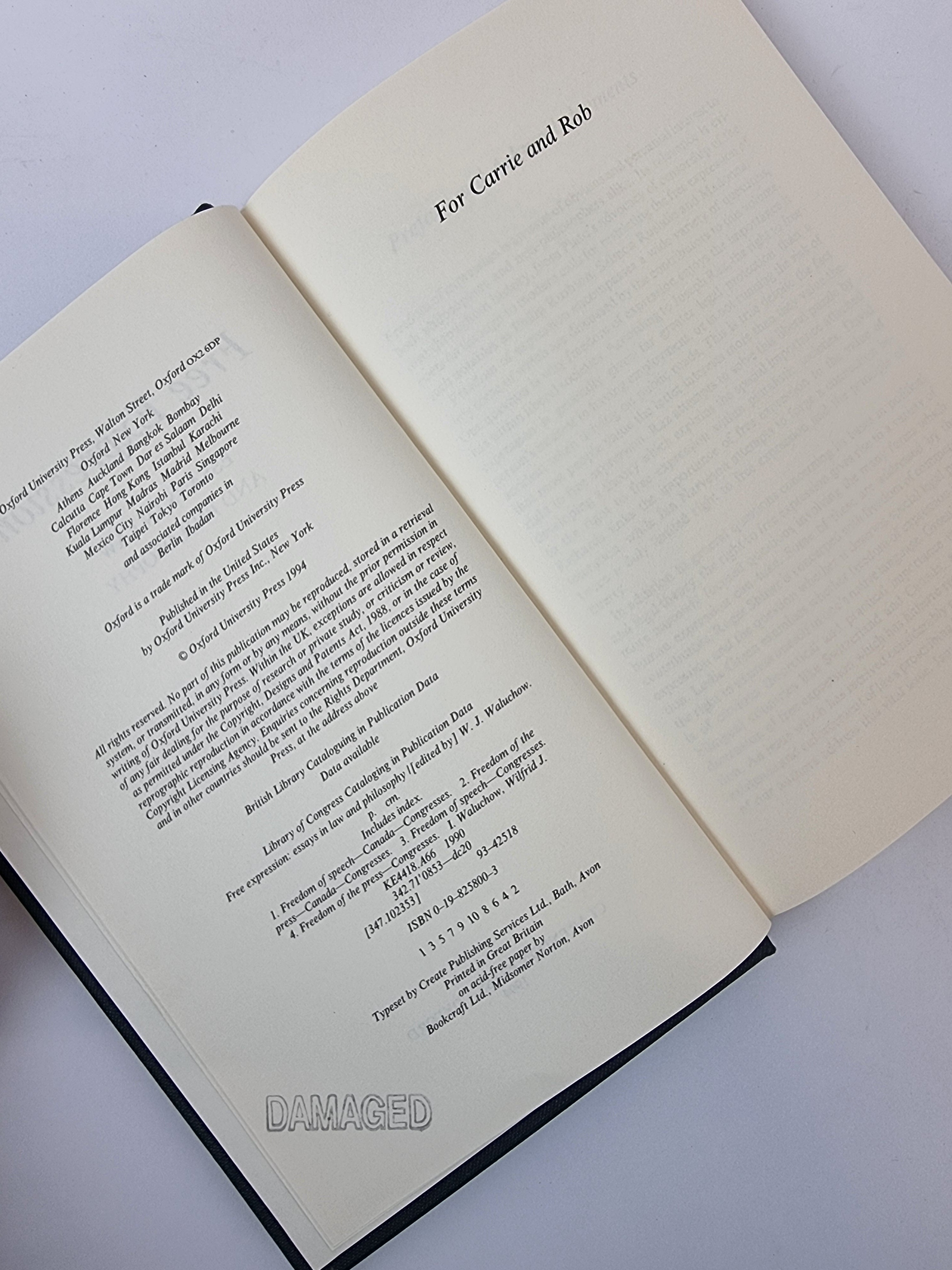 Free Expression: Essays in Law & Philosophy — 1st Edition