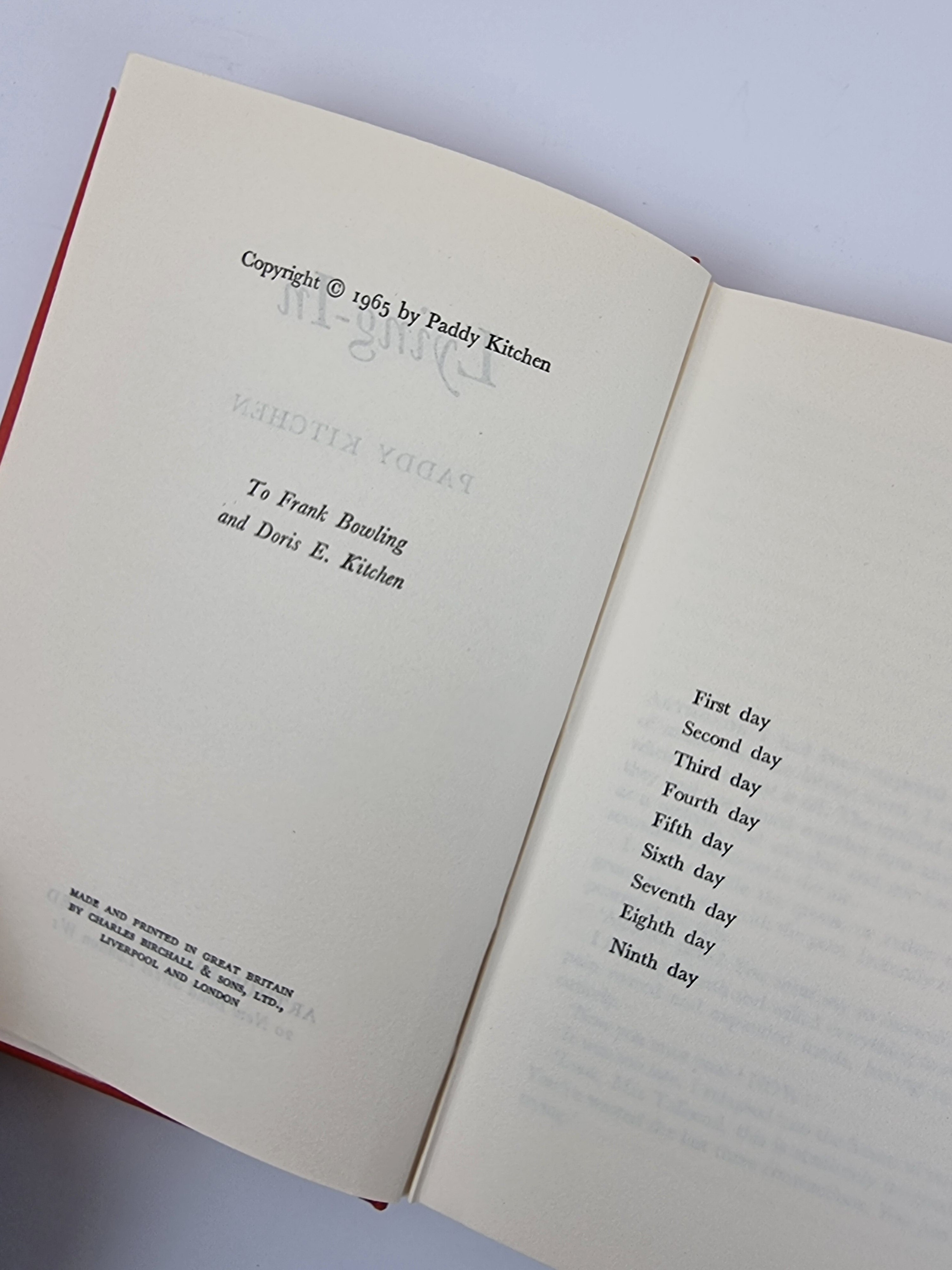 Lying-In, Paddy Kitchen — 1st Edition