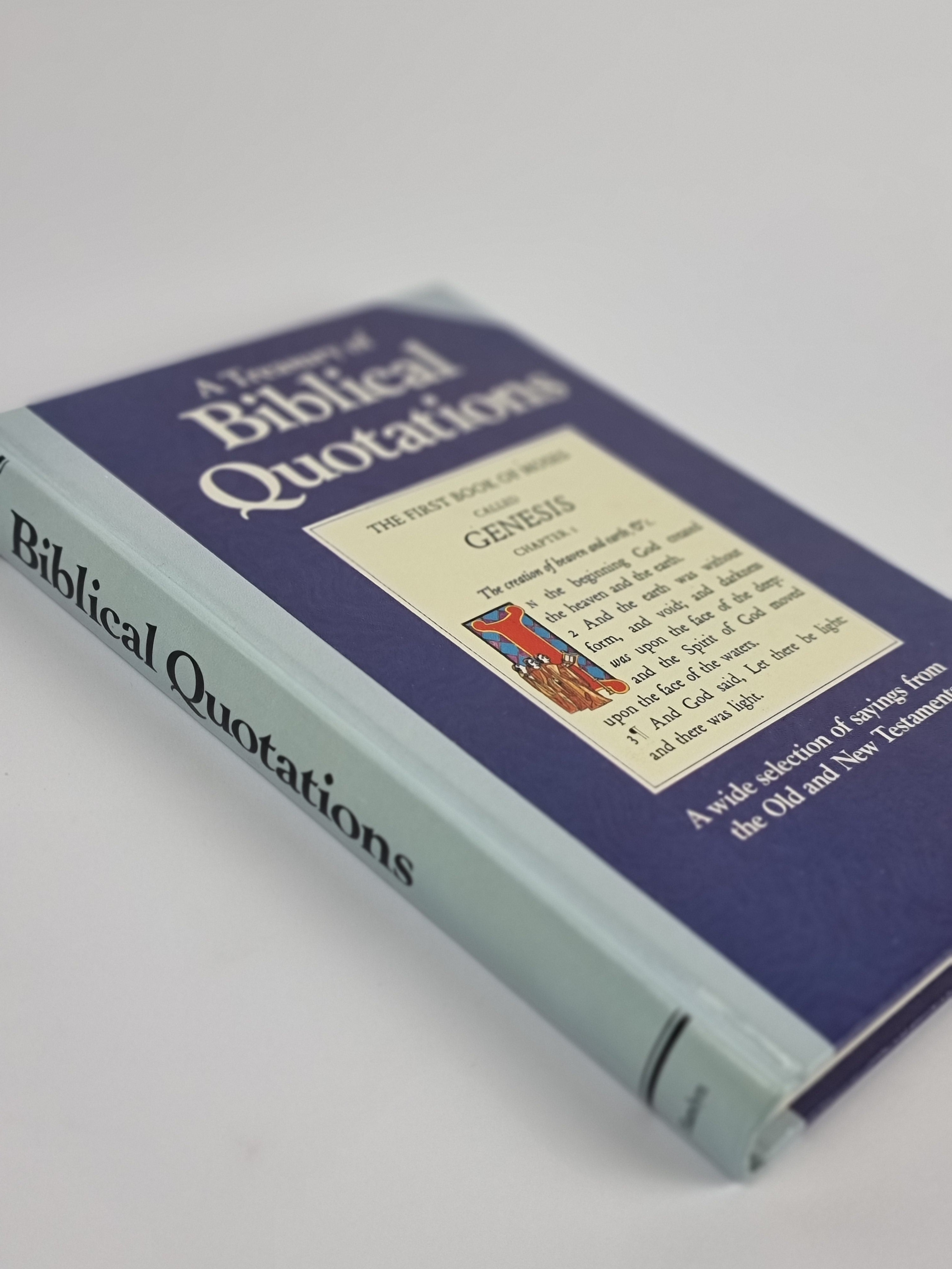 A Treasury of Biblical Quotations, J Speake - 1st Edition