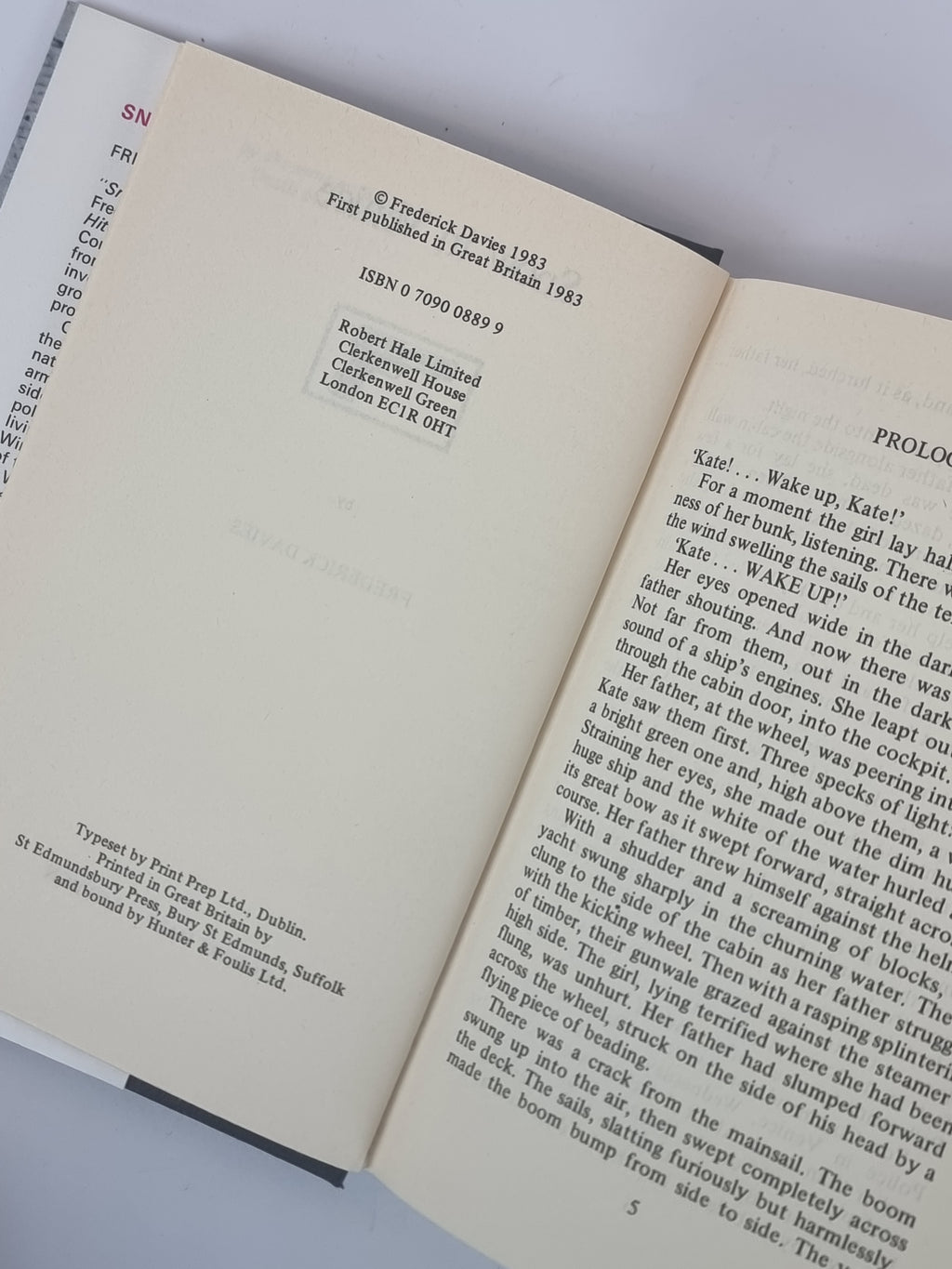 Snow In Venice, Frederick Davies — 1st Edition/Printing, Signed/Inscribed