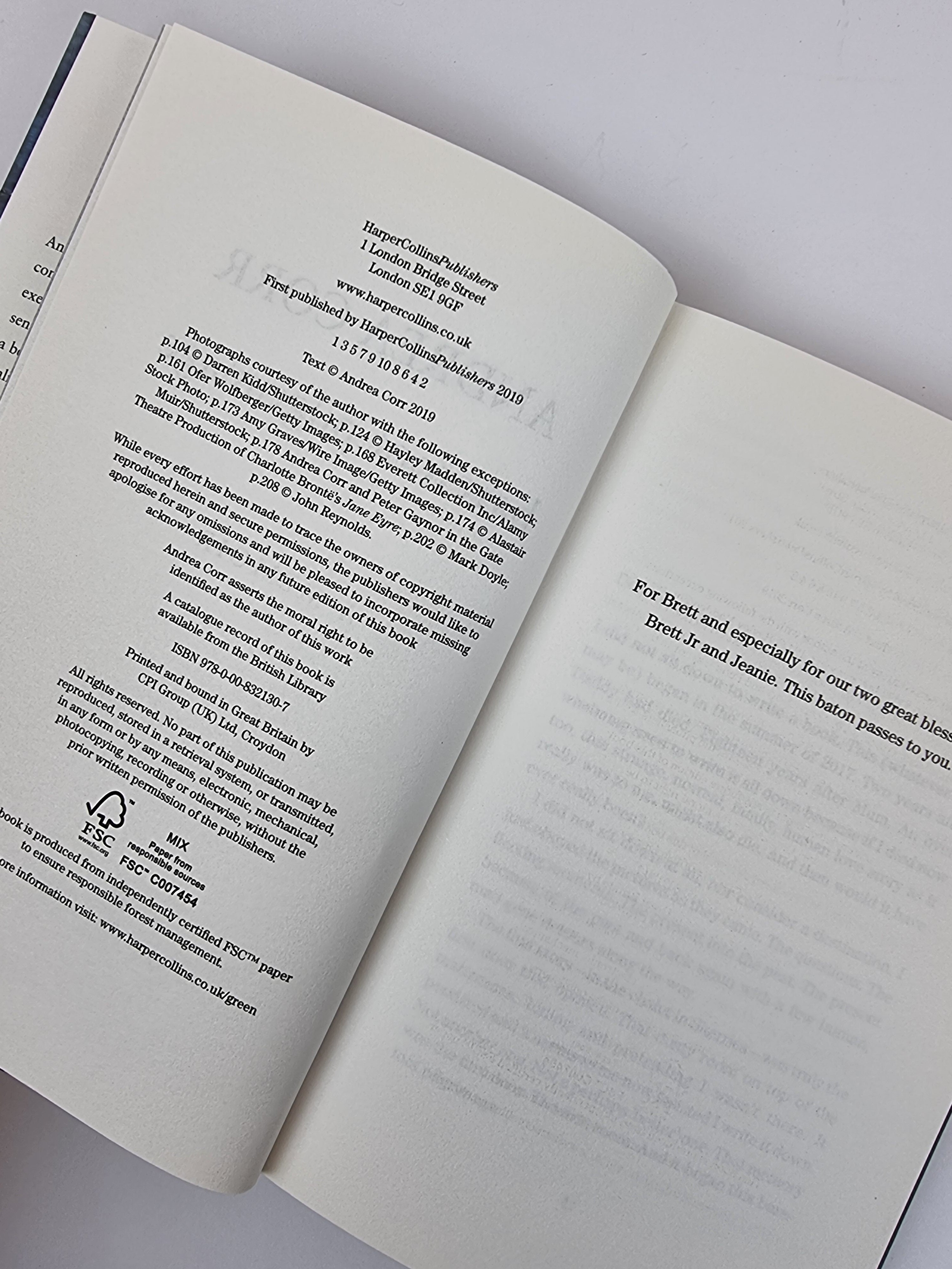 Barefoot Pilgrimage: A Memoir, Andrea Corr — 1st Edition