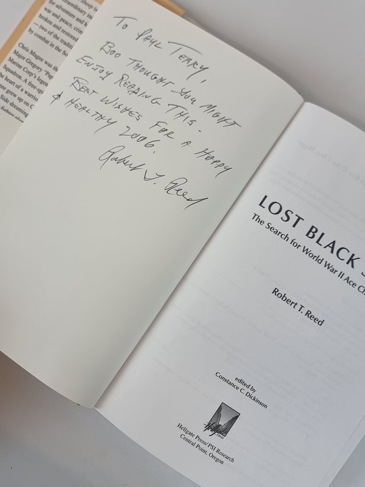 Lost Black Sheep, Robert T. Reed — 1st Edition, Signed & Inscribed